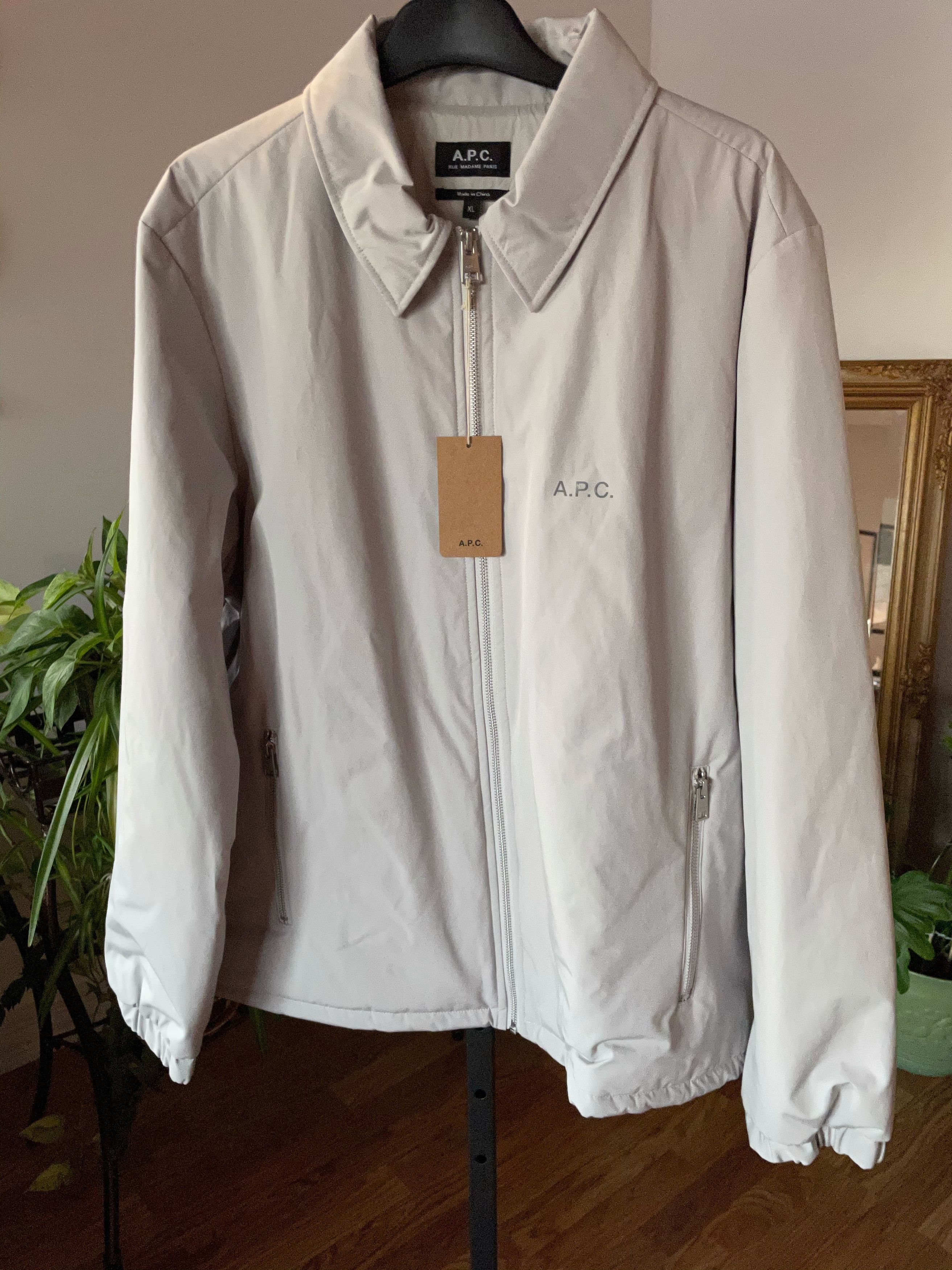 A.P.C. Leon Jacket Pale Grey AW20 Size US XL / EU 56 / 4 - 1 Thumbnail