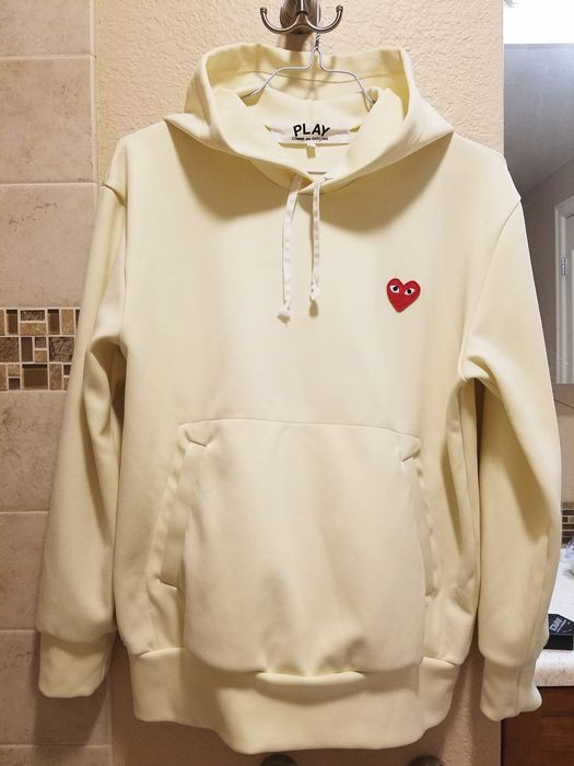 Cdg 2025 cream hoodie