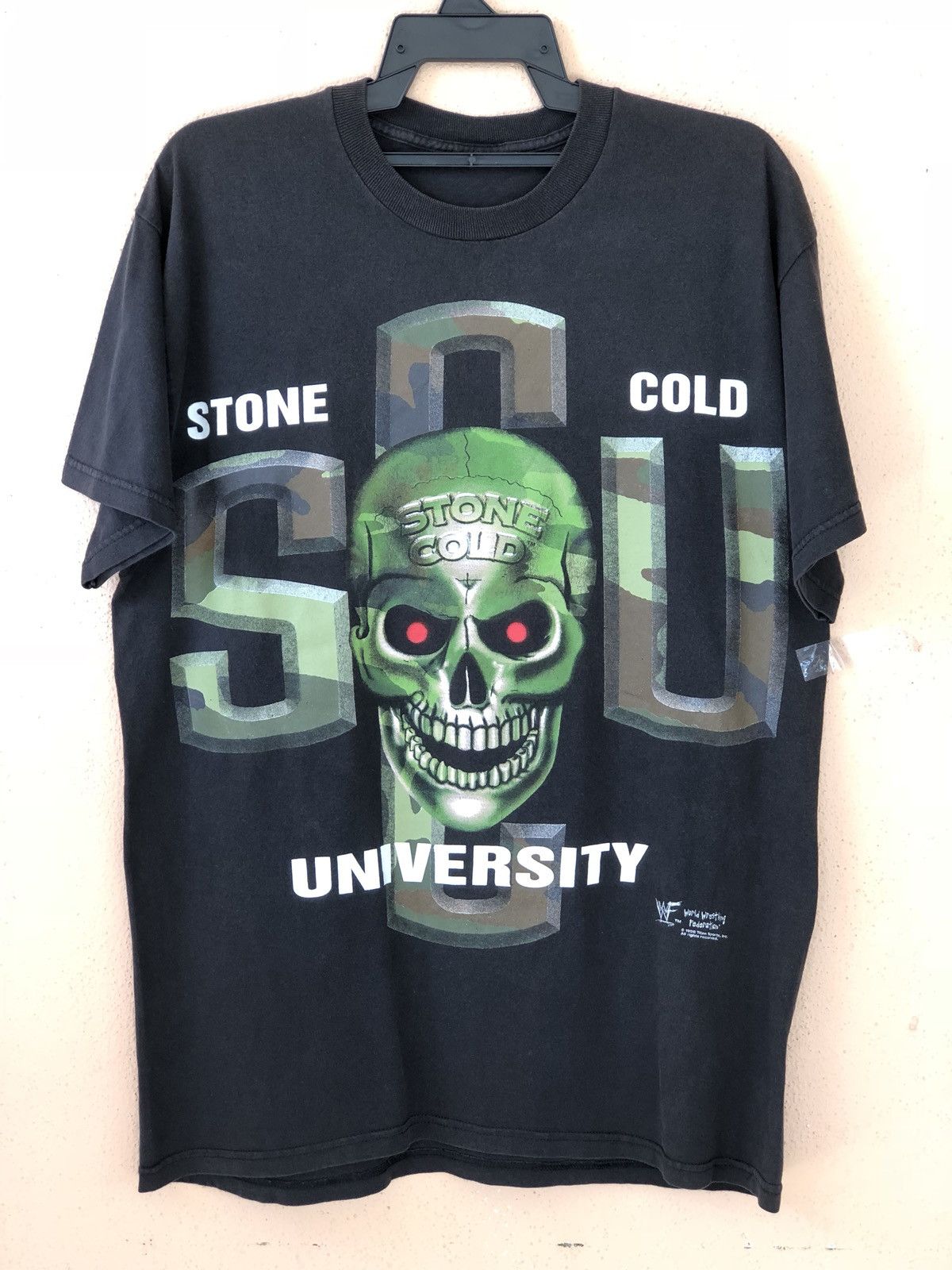 Vintage × WWF Vintage 90s STONE COLD University WWF Promo Tee Size US L / EU 52-54 / 3 - 1 Thumbnail