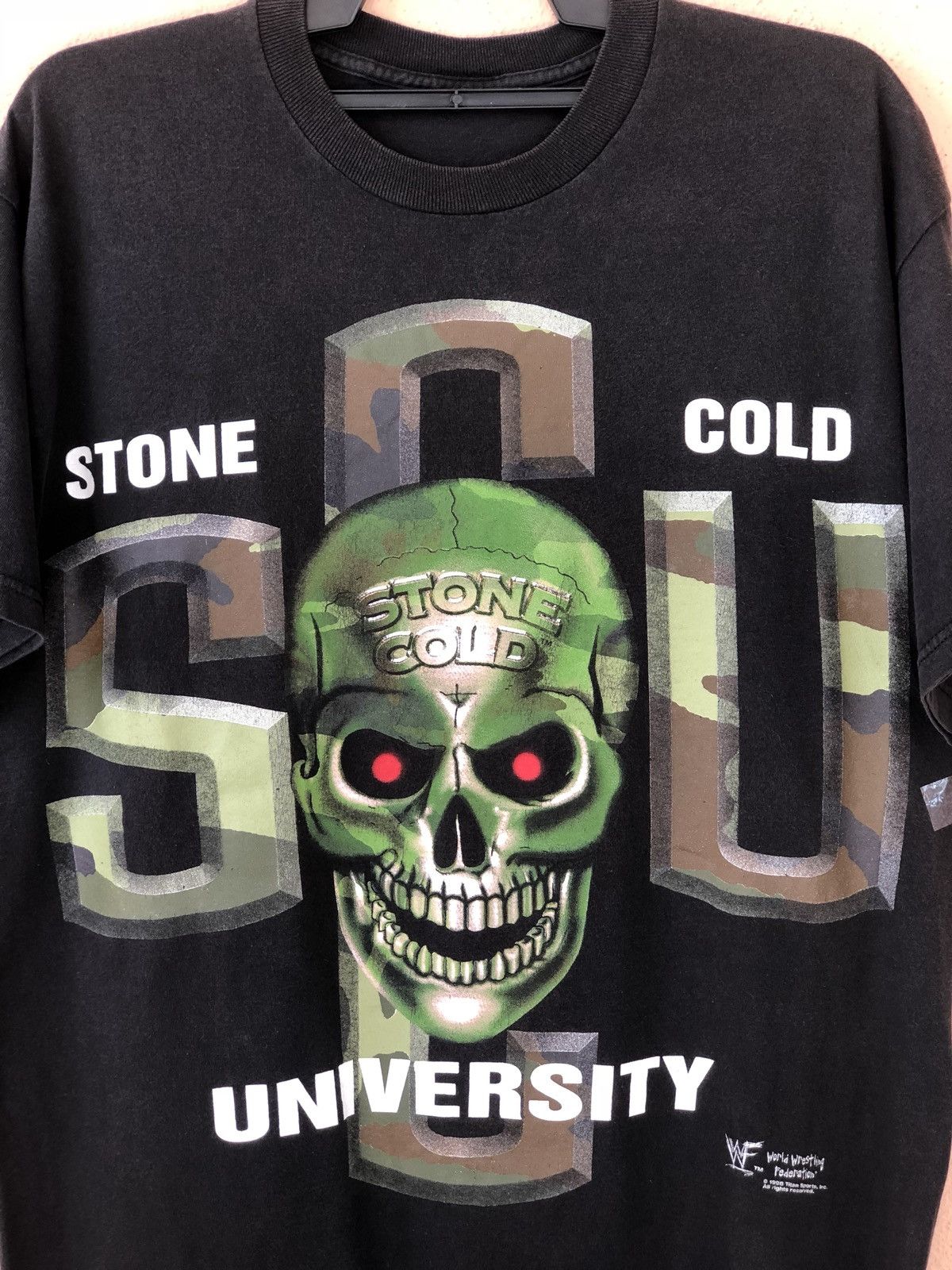 Vintage × WWF Vintage 90s STONE COLD University WWF Promo Tee Size US L / EU 52-54 / 3 - 2 Thumbnail