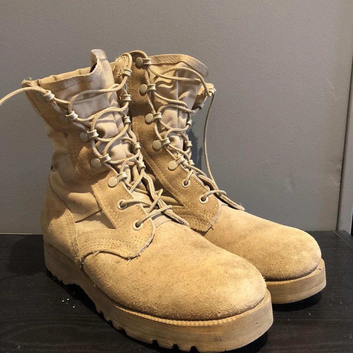 Altama × Vintage ALTAMA Beige military combat boots | Grailed