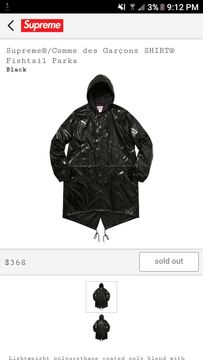 Supreme Comme Des Garcons Fishtail Parka | Grailed