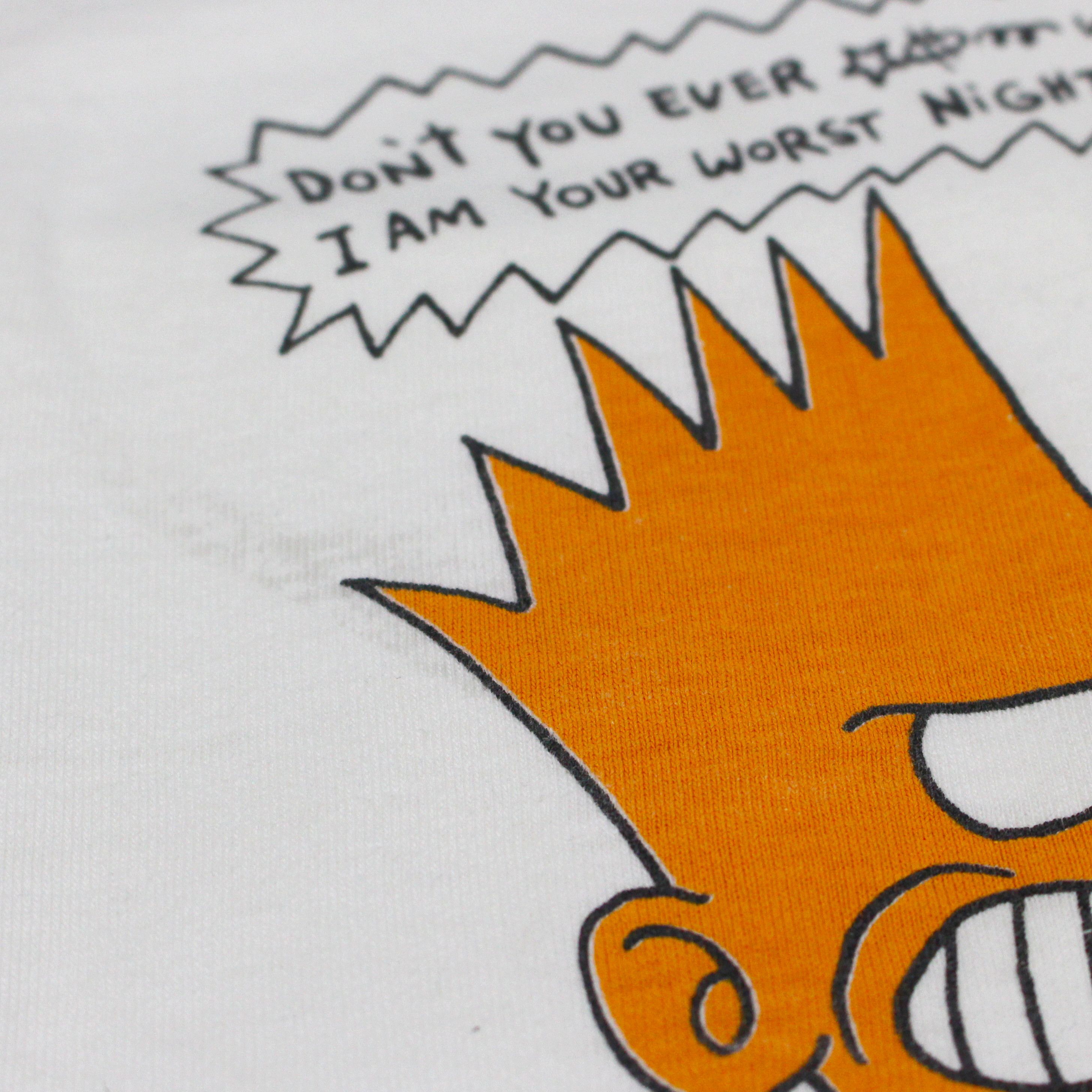 Cartoon Network VTG Bart Simpson Bootleg Saddam Hussein Comic 90s Tee Shirt Size US XS / EU 42 / 0 - 4 Thumbnail