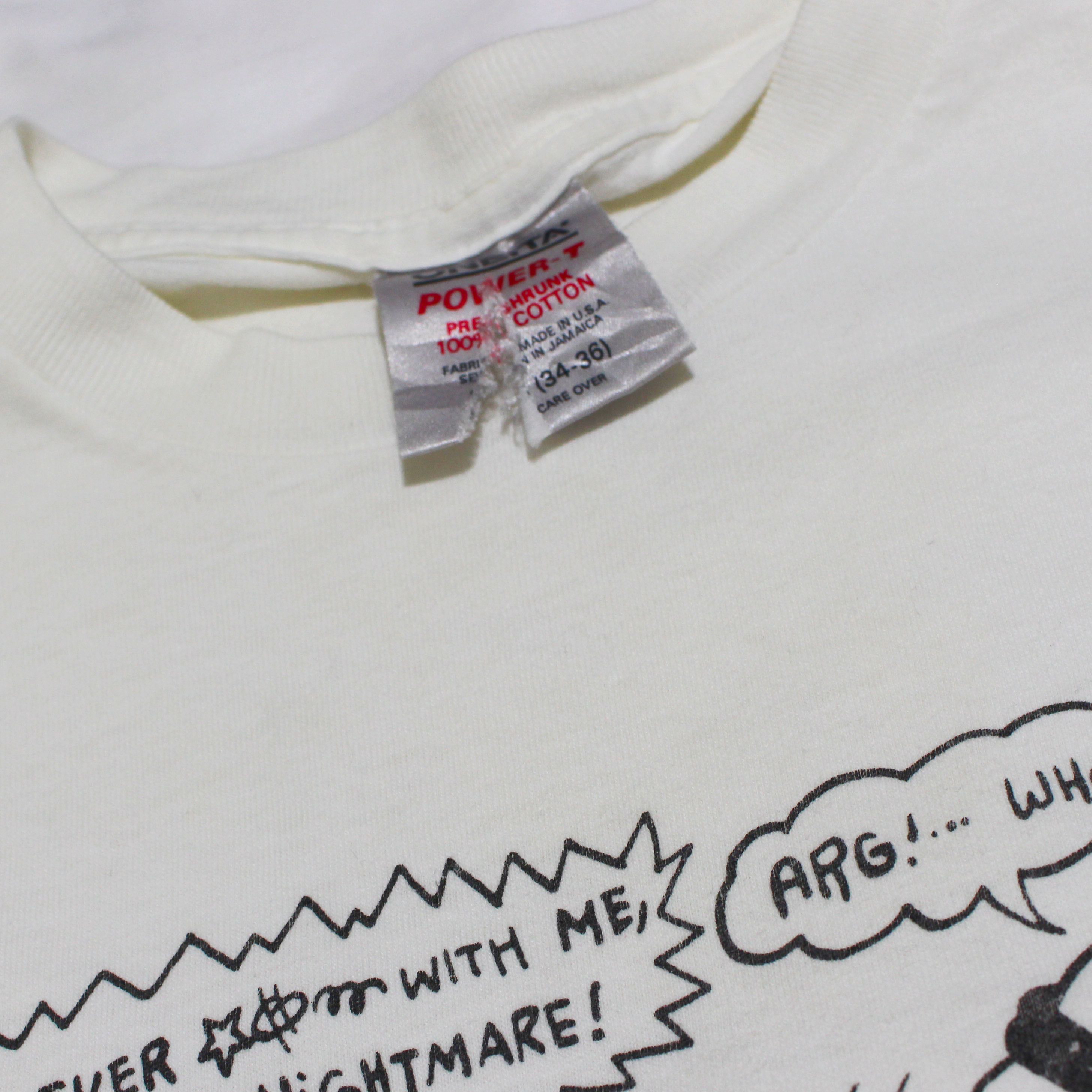 Cartoon Network VTG Bart Simpson Bootleg Saddam Hussein Comic 90s Tee Shirt Size US XS / EU 42 / 0 - 2 Thumbnail