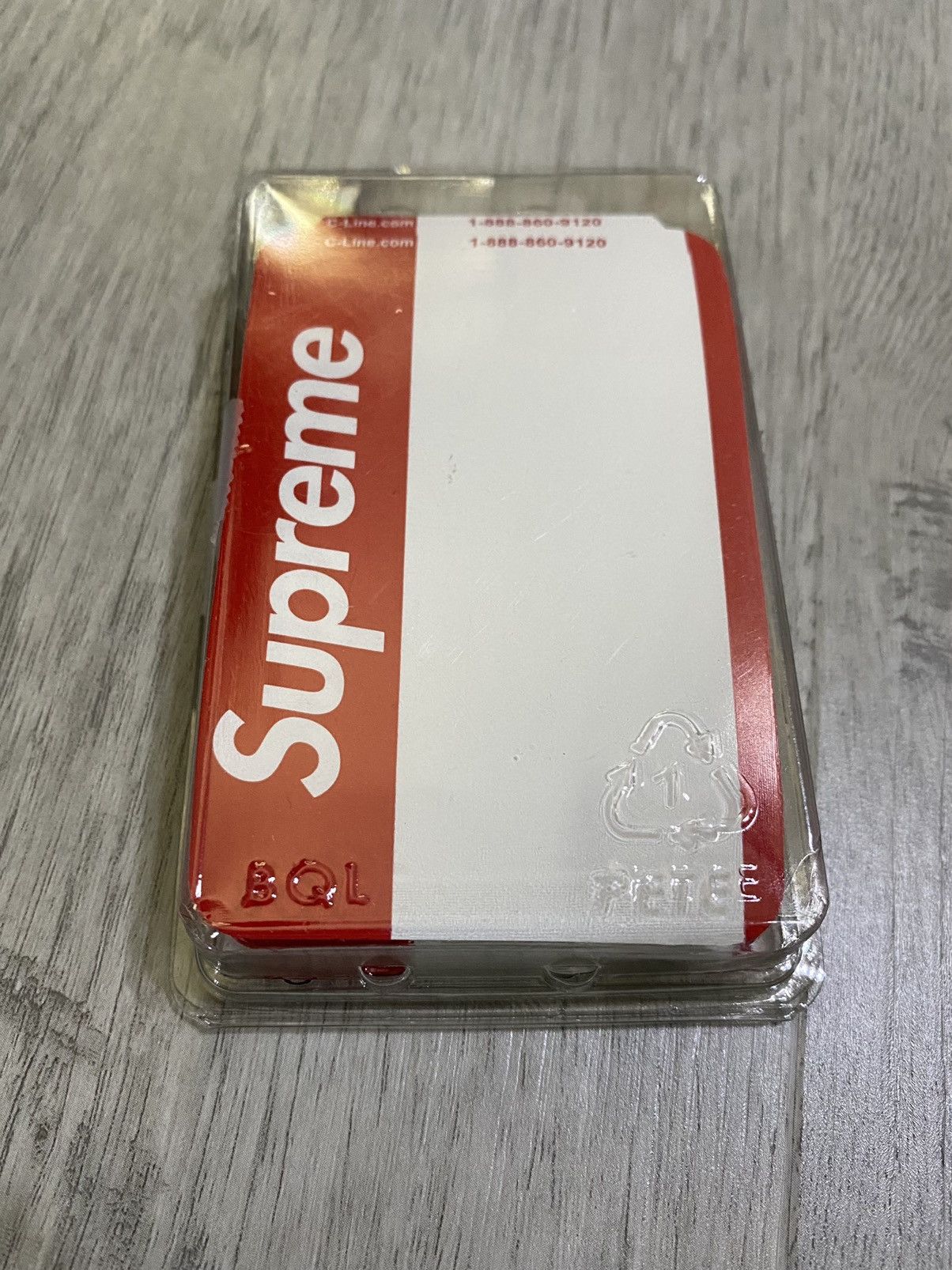 Supreme Supreme Name Badge Stickers (Pack of 100) Red | Grailed