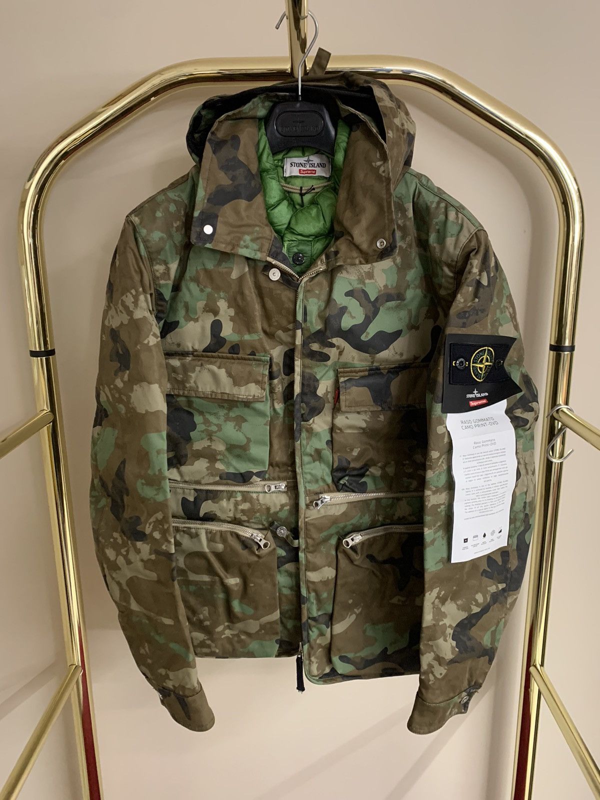 Supreme camo coat deals