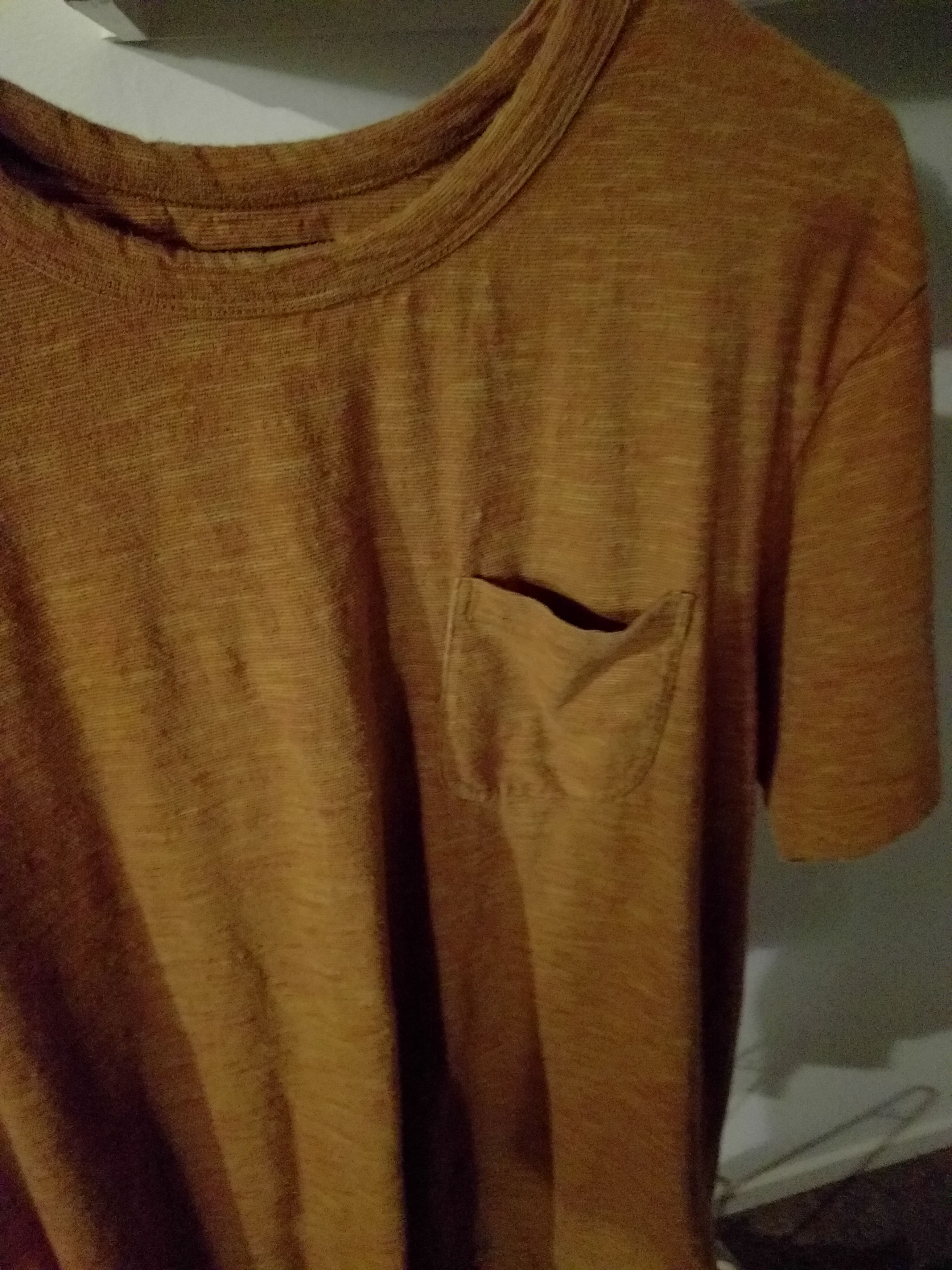 Obey Mustard Heather pocket tee bordeaux Size US L / EU 52-54 / 3 - 2 Thumbnail