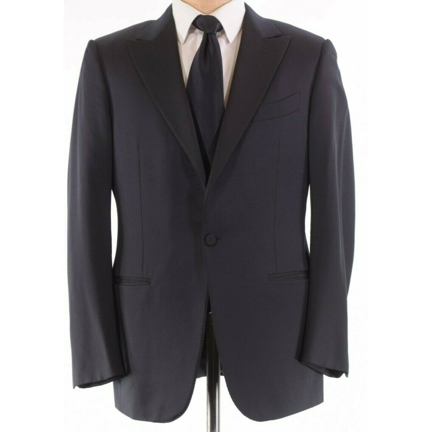 Ermenegildo Zegna Ermenegildo Zegna Tuxedo 50 40r In Solid Black 