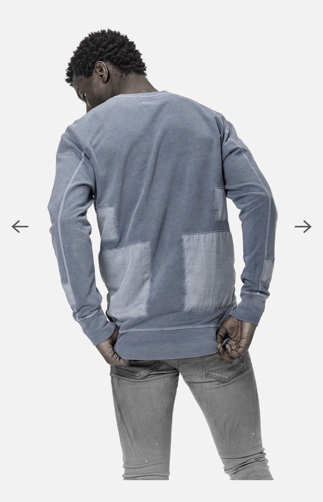John Elliott Washed Paneled Crewneck Pullover Size US L / EU 52-54 / 3 - 18 Thumbnail