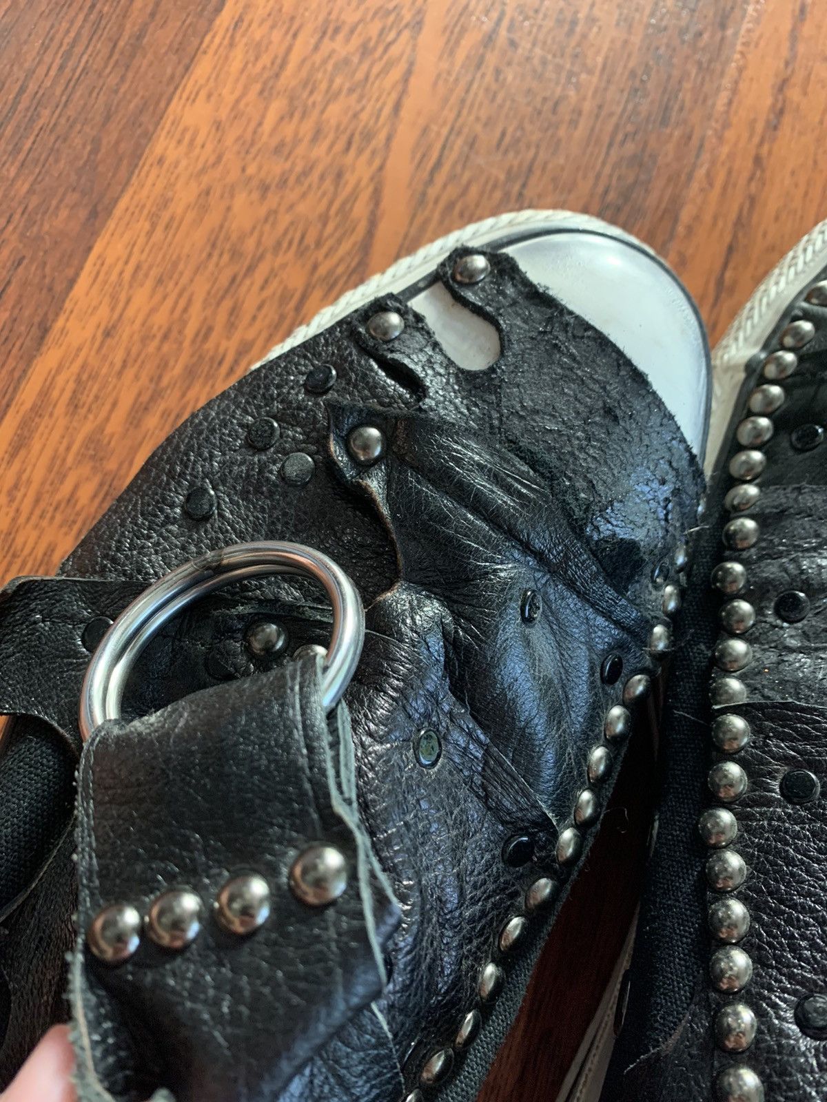 Converse Undercover Velvet Jam 2011 Remade Studded Leather Converse Grailed