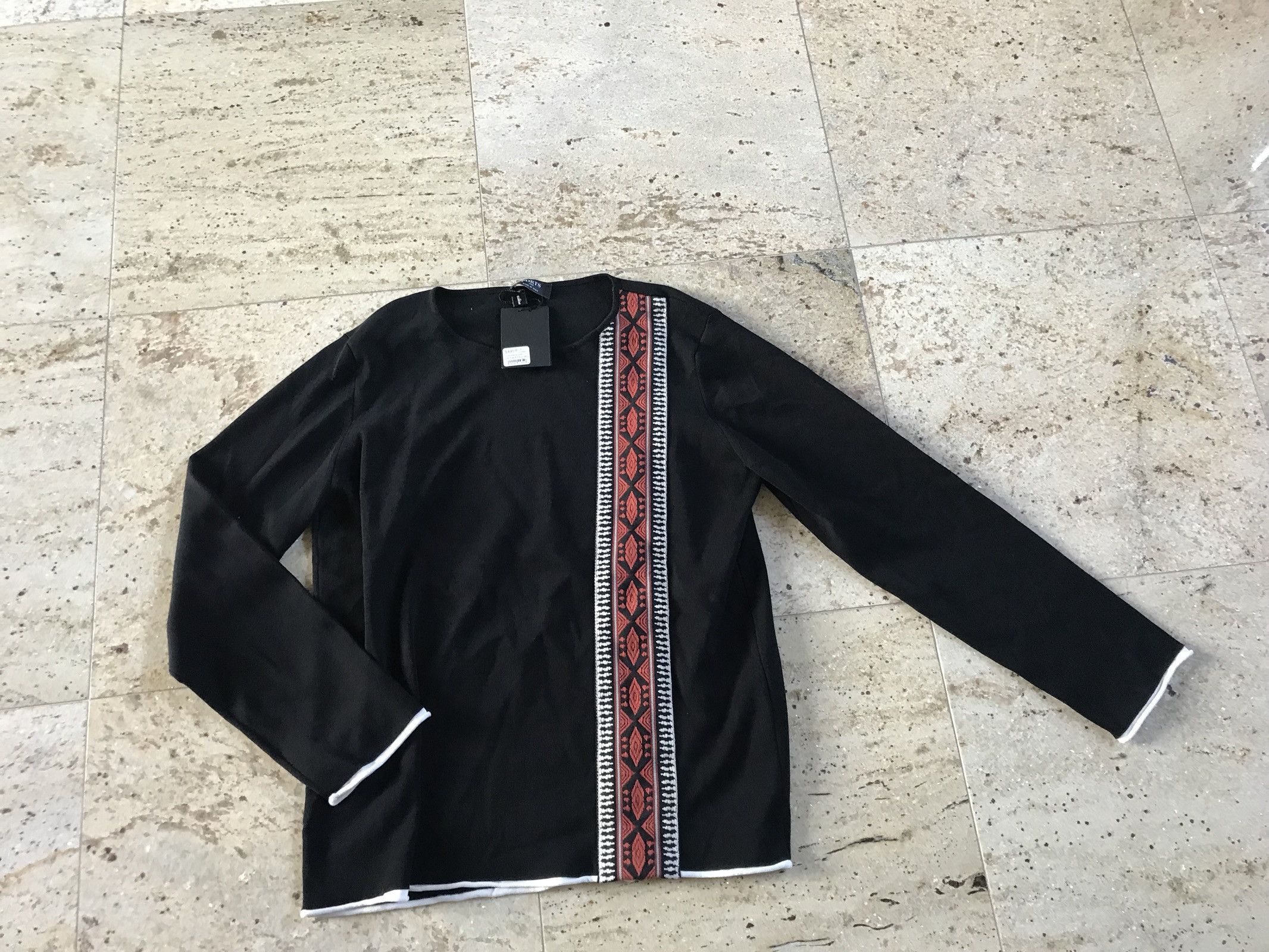 Ports 1961 Vertical Stripe Sweater In Black Size US M / EU 48-50 / 2 - 5 Thumbnail