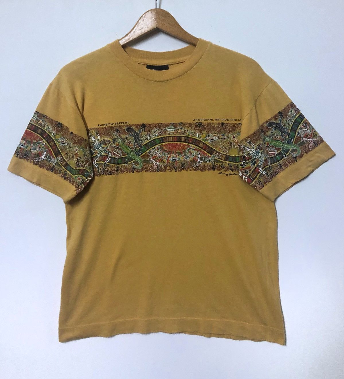 Vintage 90’s Art T shirt Rainbow Serpent by Danny Eastwood
