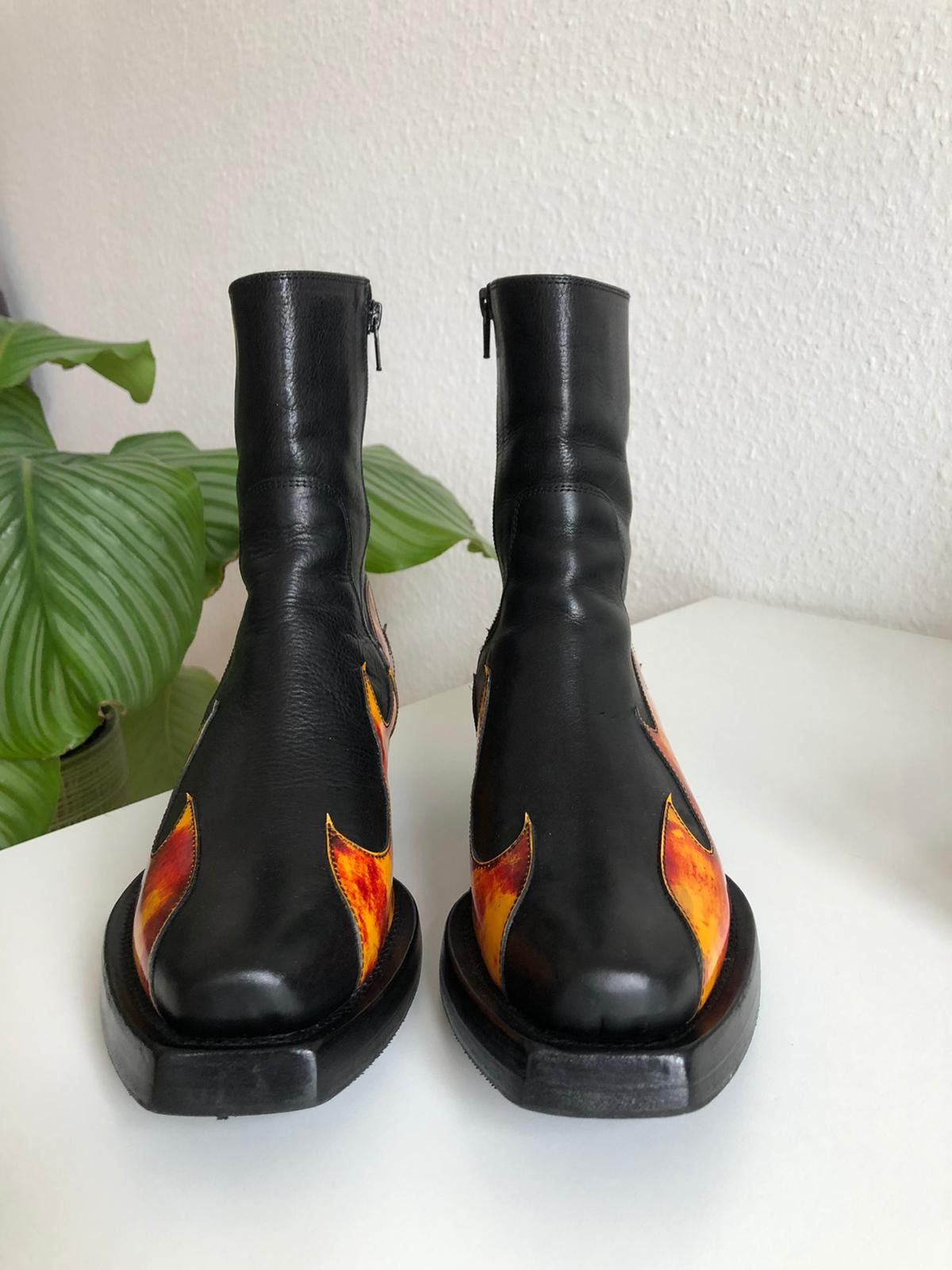 Vetements leather ankle boots sales