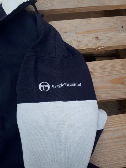 Sergio Tacchini × Vintage Sergio Tacchini Mini Logo Quarter Zip Spell Out Sweatshirt Size US L / EU 52-54 / 3 - 5 Thumbnail