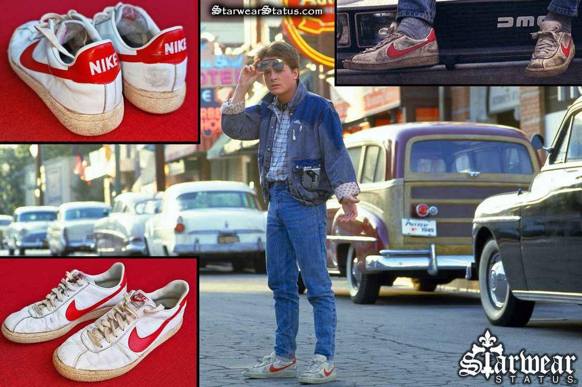 Marty mcfly white nike shoes best sale