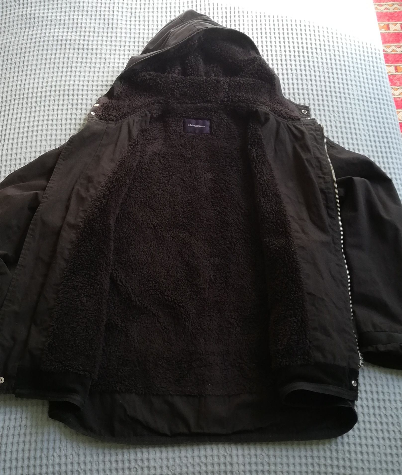 Undercover John Undercover AW15 Faux Shearling Black Short Parka Size US M / EU 48-50 / 2 - 2 Thumbnail