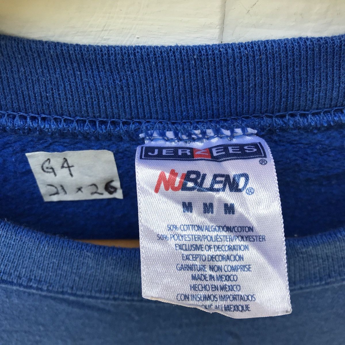 Jerzees Baseball Back 2 Back Big Logo Sweatshirt Size US M / EU 48-50 / 2 - 6 Thumbnail