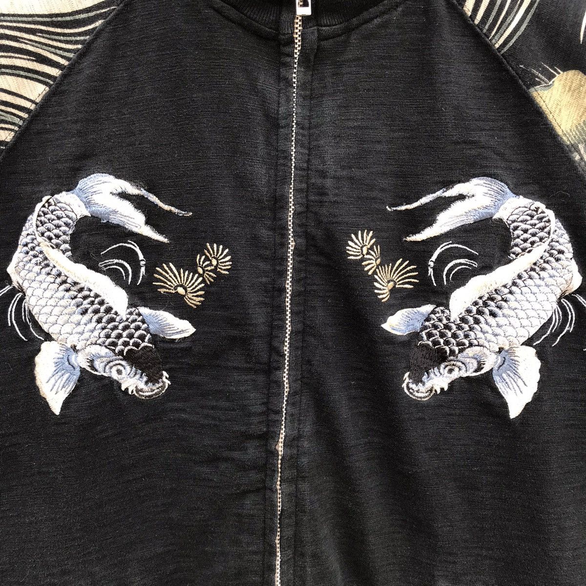 Japanese Brand Vintage Japanese Domestic sukajan koi fish embroidery Size US M / EU 48-50 / 2 - 6 Thumbnail