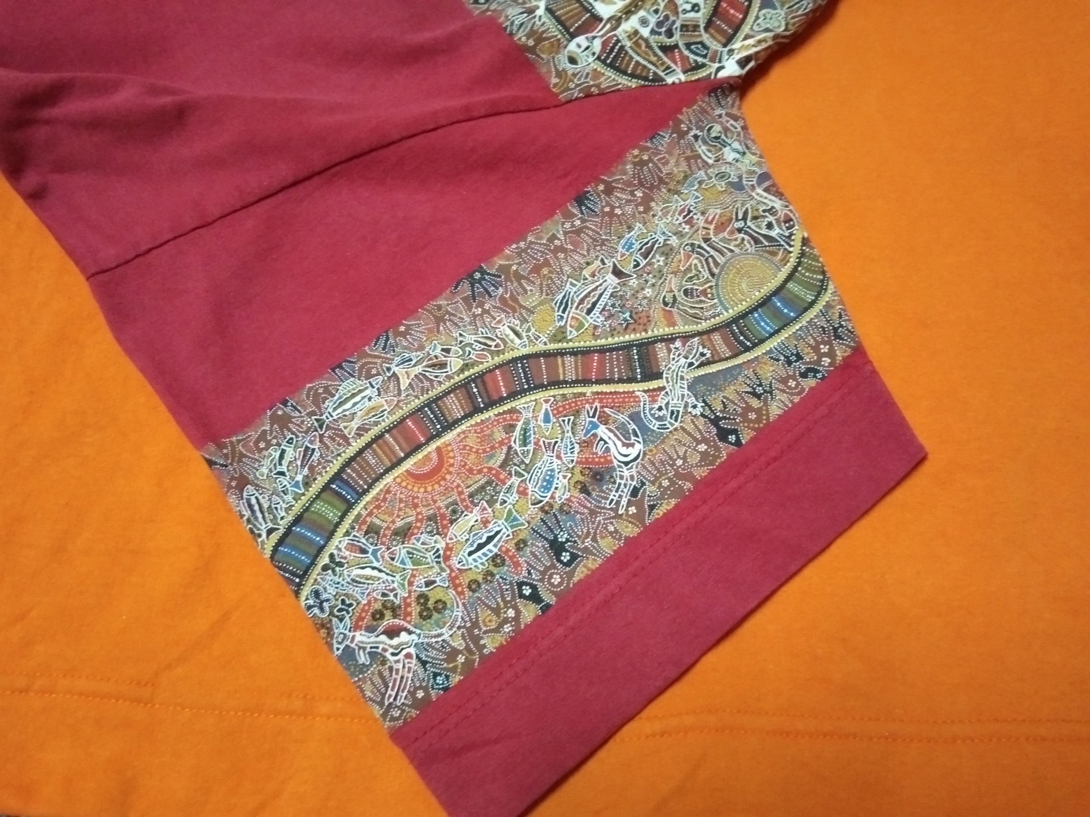 Native Vintage 90's Art T Shirt Rainbow Serpent by Danny Eastwood Size US L / EU 52-54 / 3 - 3 Thumbnail
