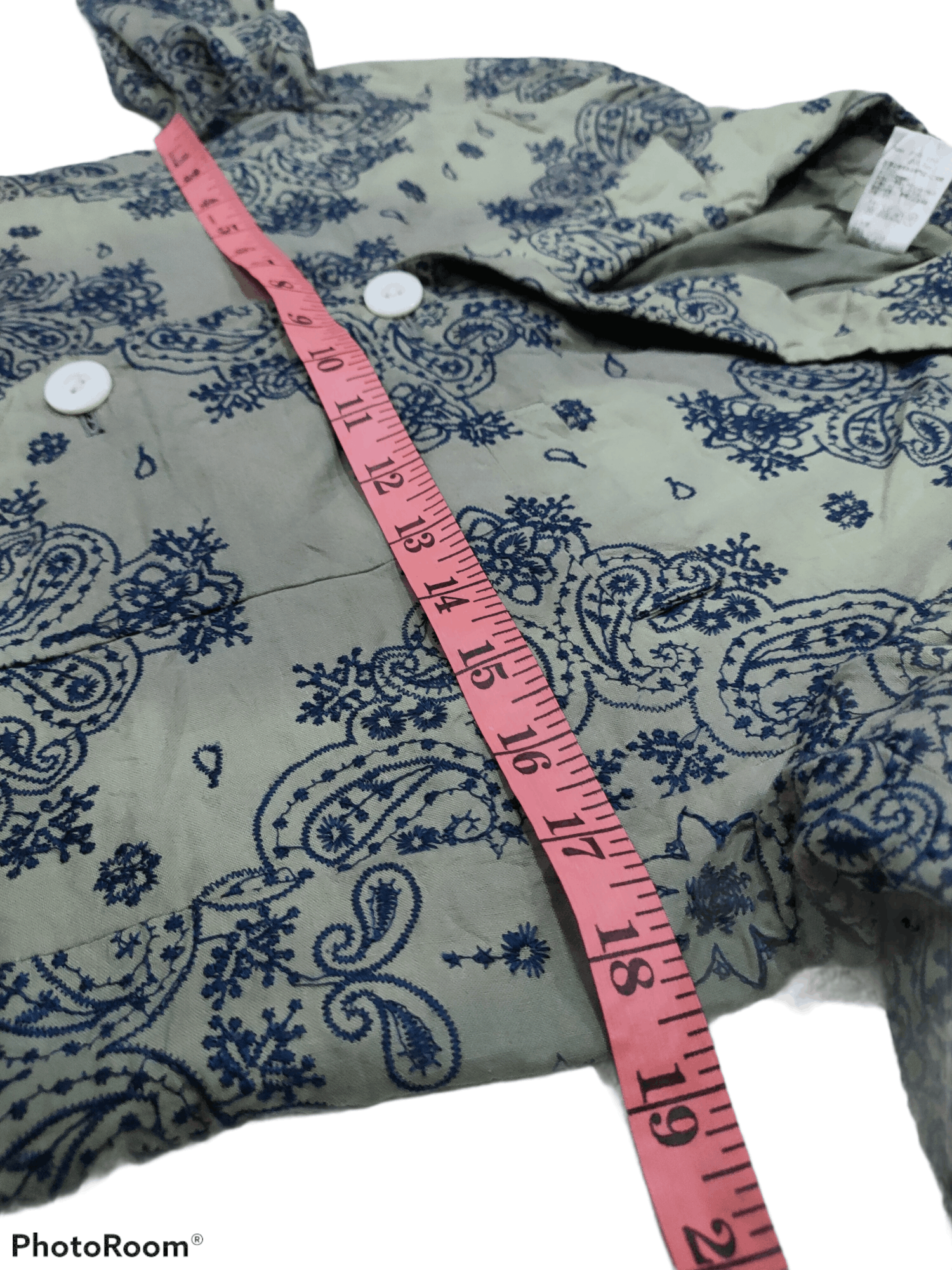 Easy Earl Life EMBROIDERED PAISLEY PATTERN COAT JACKET Size 38S - 7 Thumbnail
