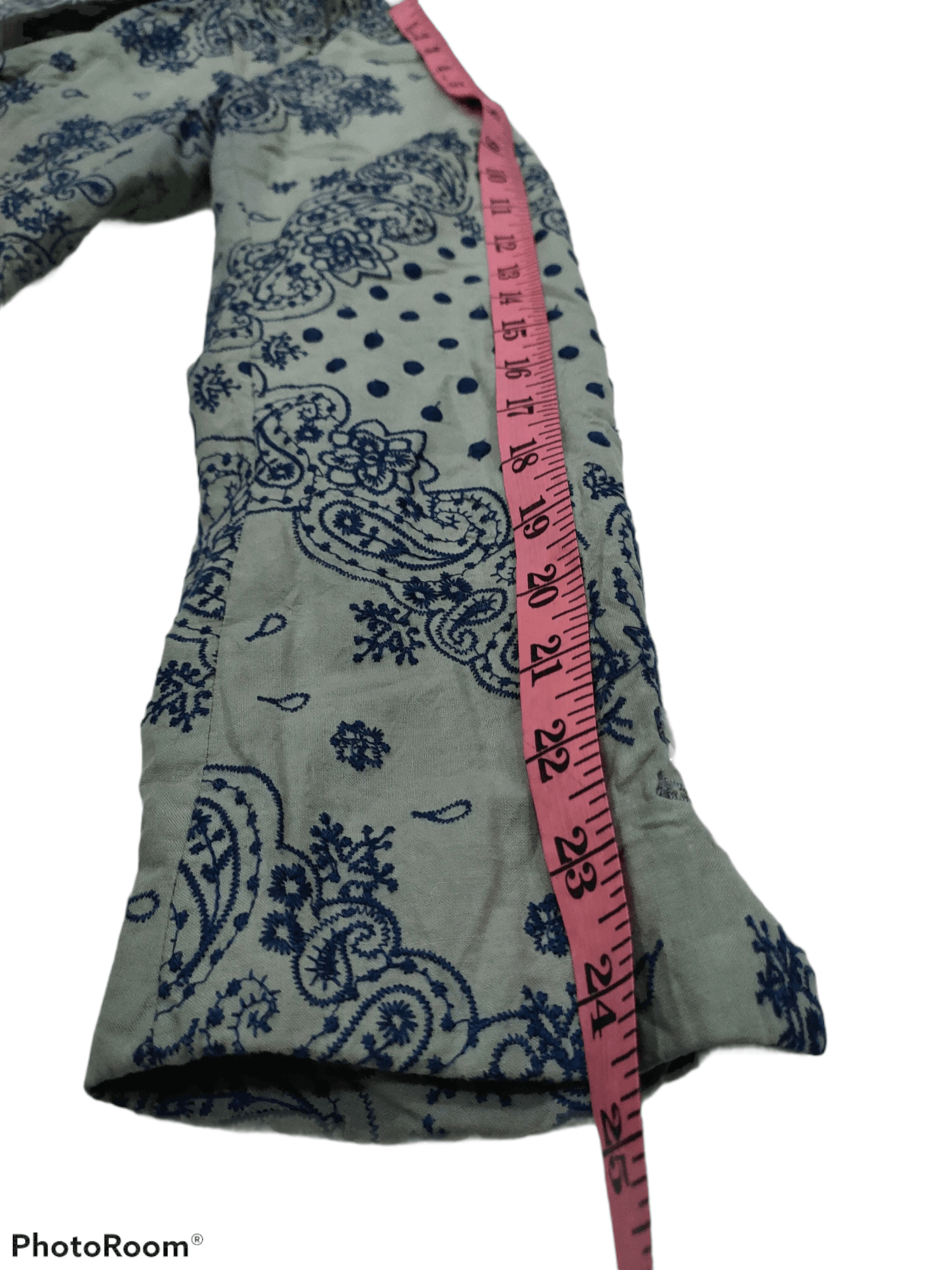 Easy Earl Life EMBROIDERED PAISLEY PATTERN COAT JACKET Size 38S - 5 Thumbnail