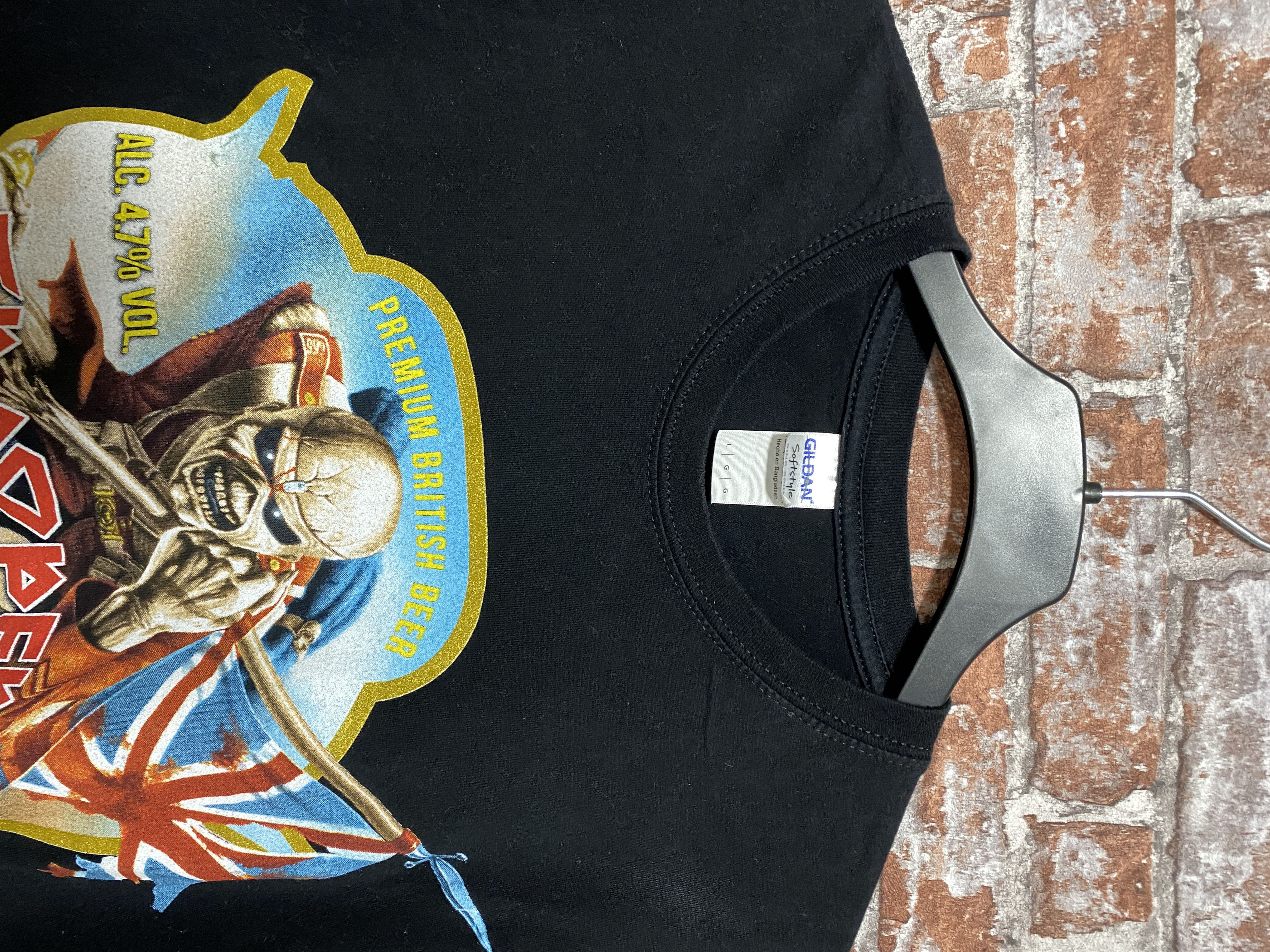 Band Tees × Iron Maiden × Vintage Iron Maiden 2010 Trooper Brewery British Tee shirt Size US L / EU 52-54 / 3 - 4 Thumbnail