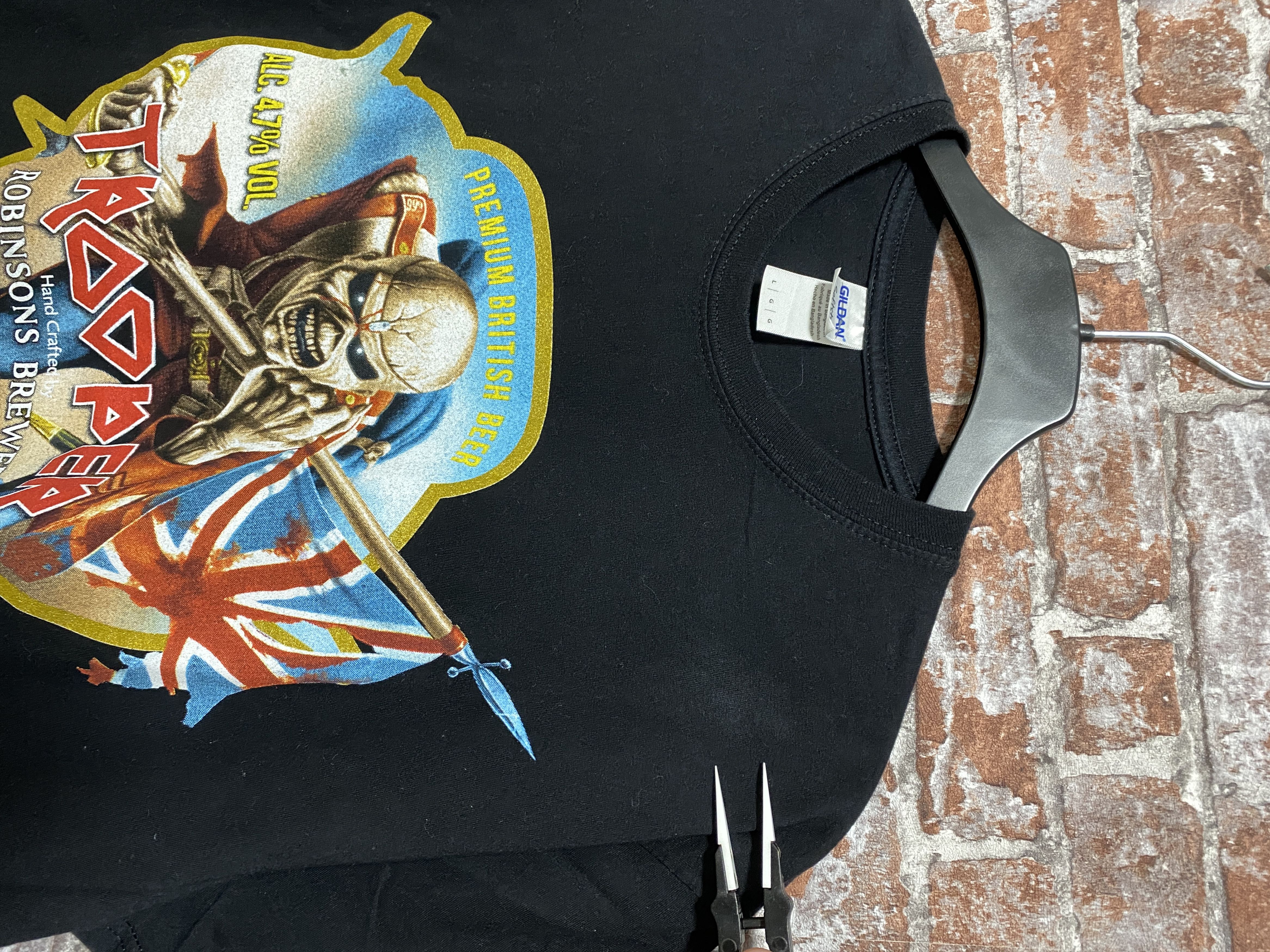 Band Tees × Iron Maiden × Vintage Iron Maiden 2010 Trooper Brewery British Tee shirt Size US L / EU 52-54 / 3 - 3 Thumbnail