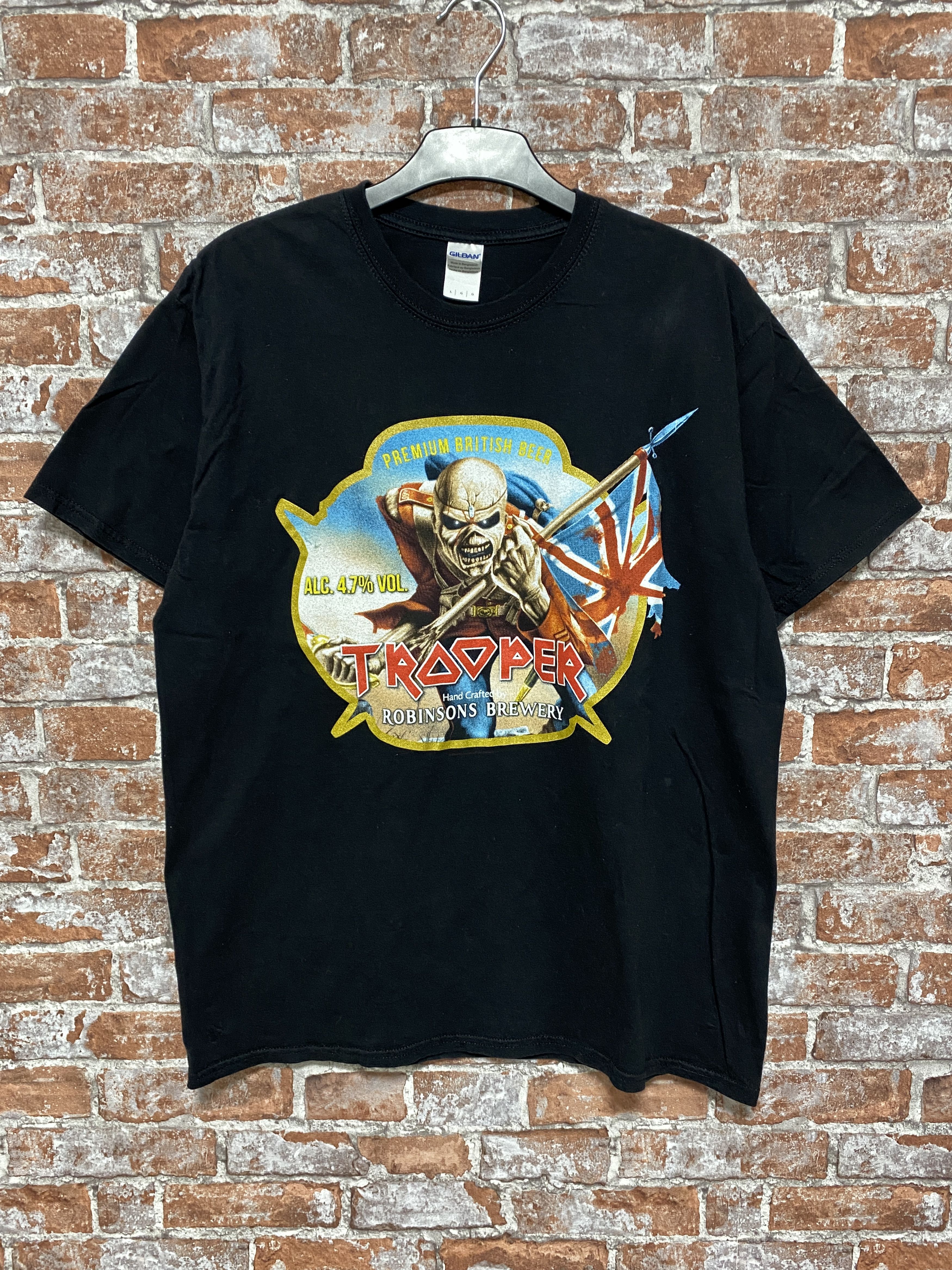 Band Tees × Iron Maiden × Vintage Iron Maiden 2010 Trooper Brewery British Tee shirt Size US L / EU 52-54 / 3 - 1 Thumbnail