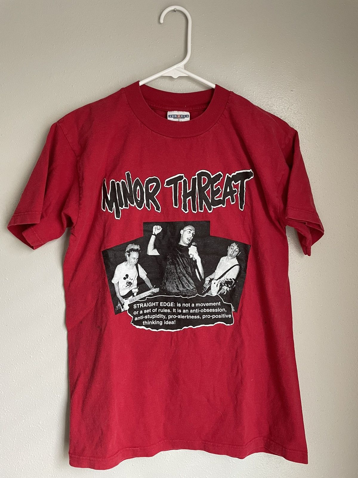 Vintage Vintage Minor Threat Straight Edge t-shirt small | Grailed