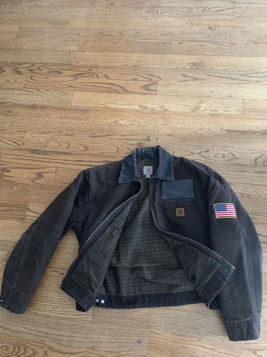 Carhartt Vintage 90’s Carhartt American Flag Heavy Jacket | Grailed