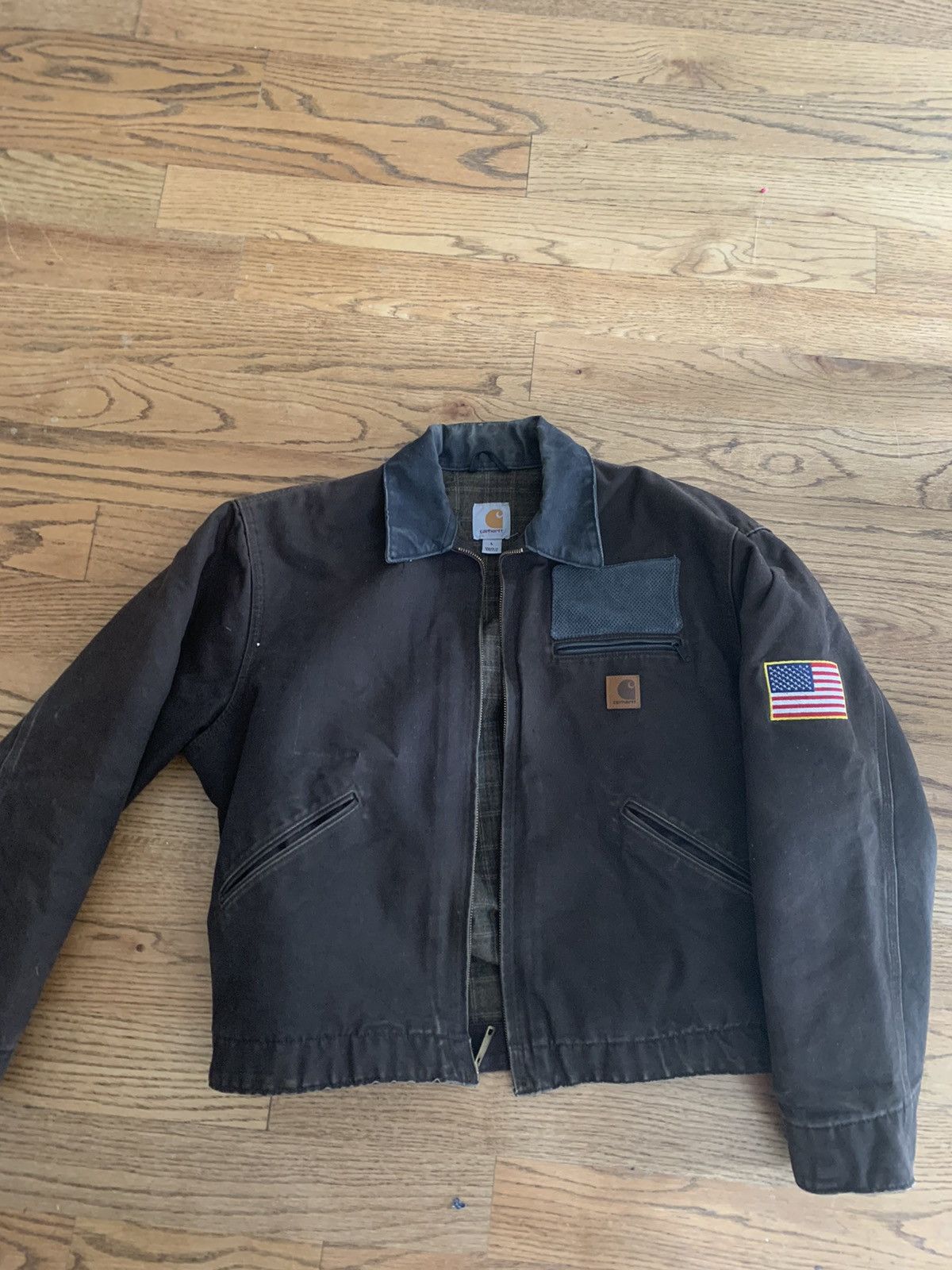 Carhartt Vintage 90’s Carhartt American Flag Heavy Jacket | Grailed