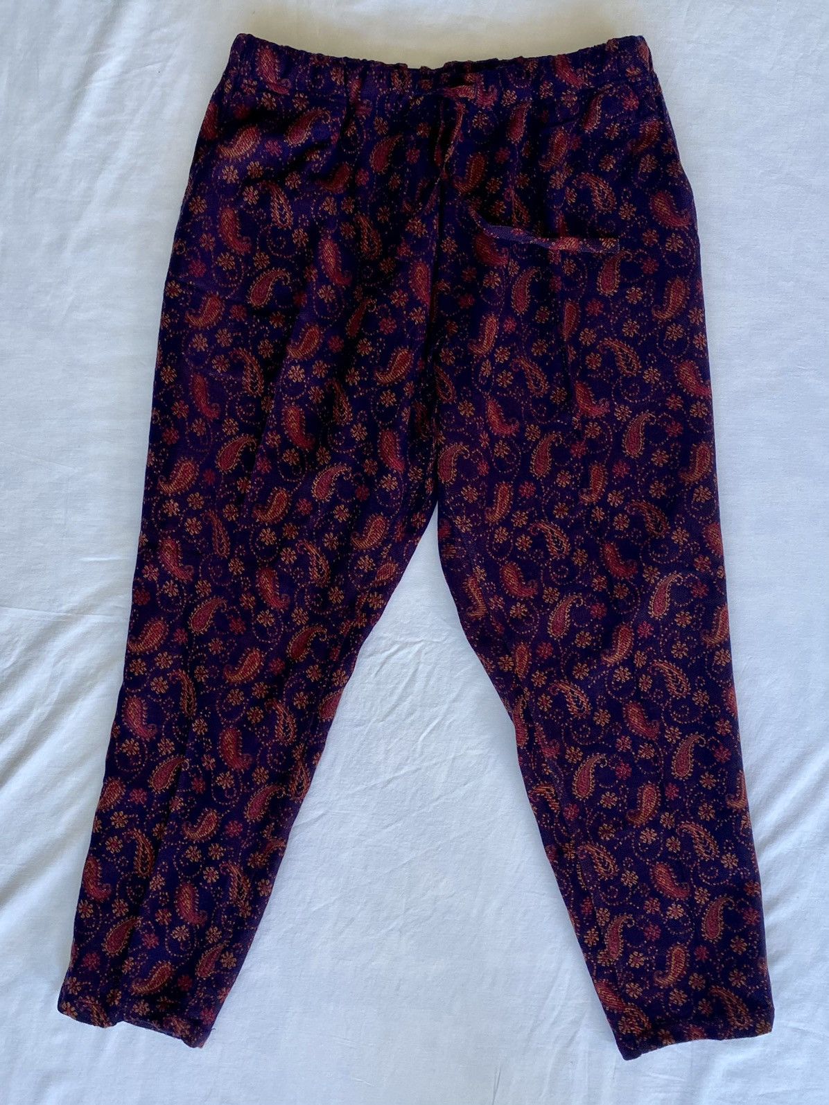 South2 West8 String Slack Pant - India Jacquard - Paisley | Grailed