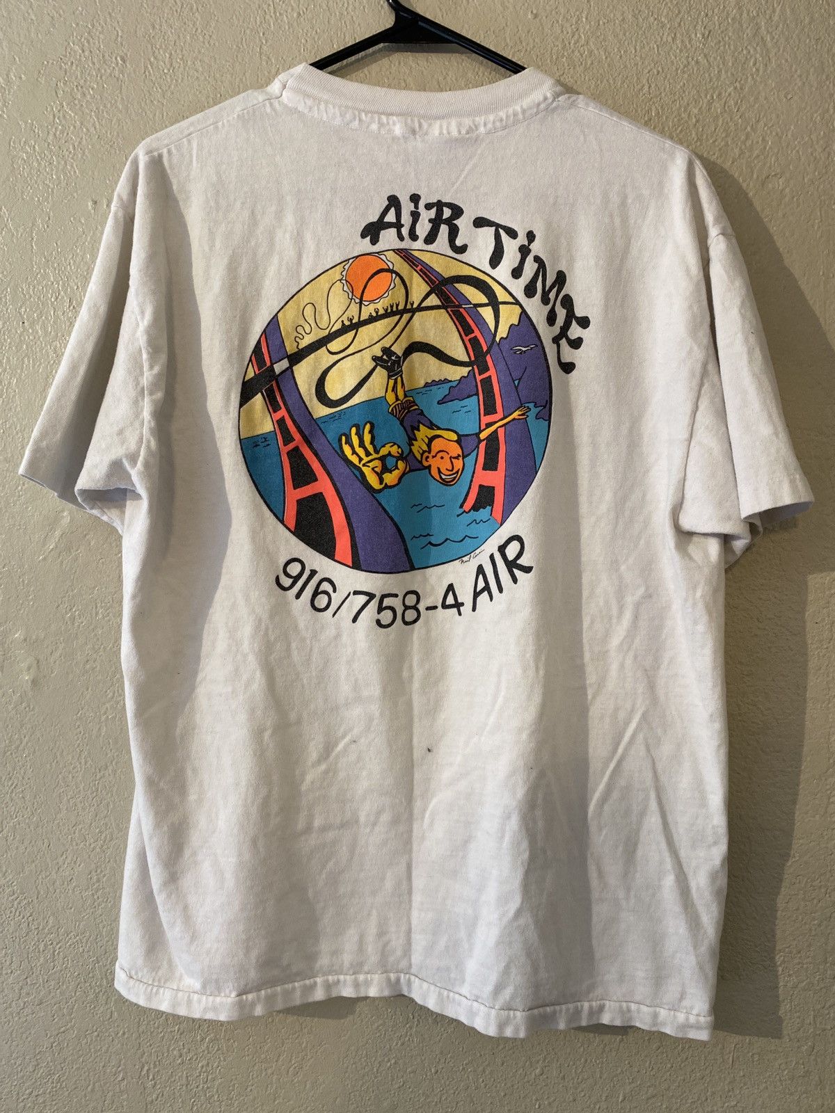 Vintage Vintage 90s Air Time Bungee! Tee Size US L / EU 52-54 / 3 - 1 Thumbnail