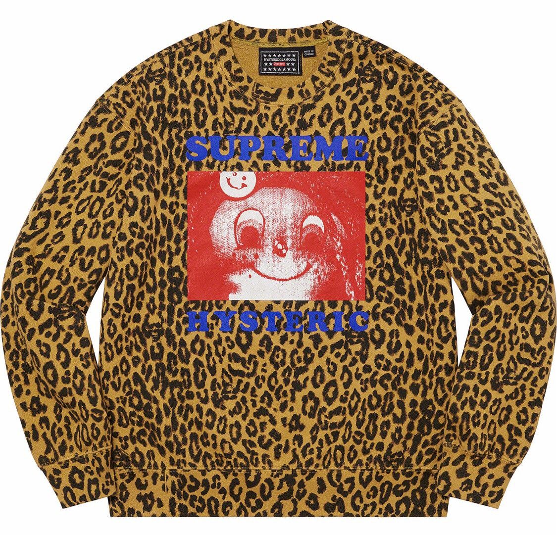 Supreme Supreme x Hysteric Glamour Cheetah Crewneck | Grailed