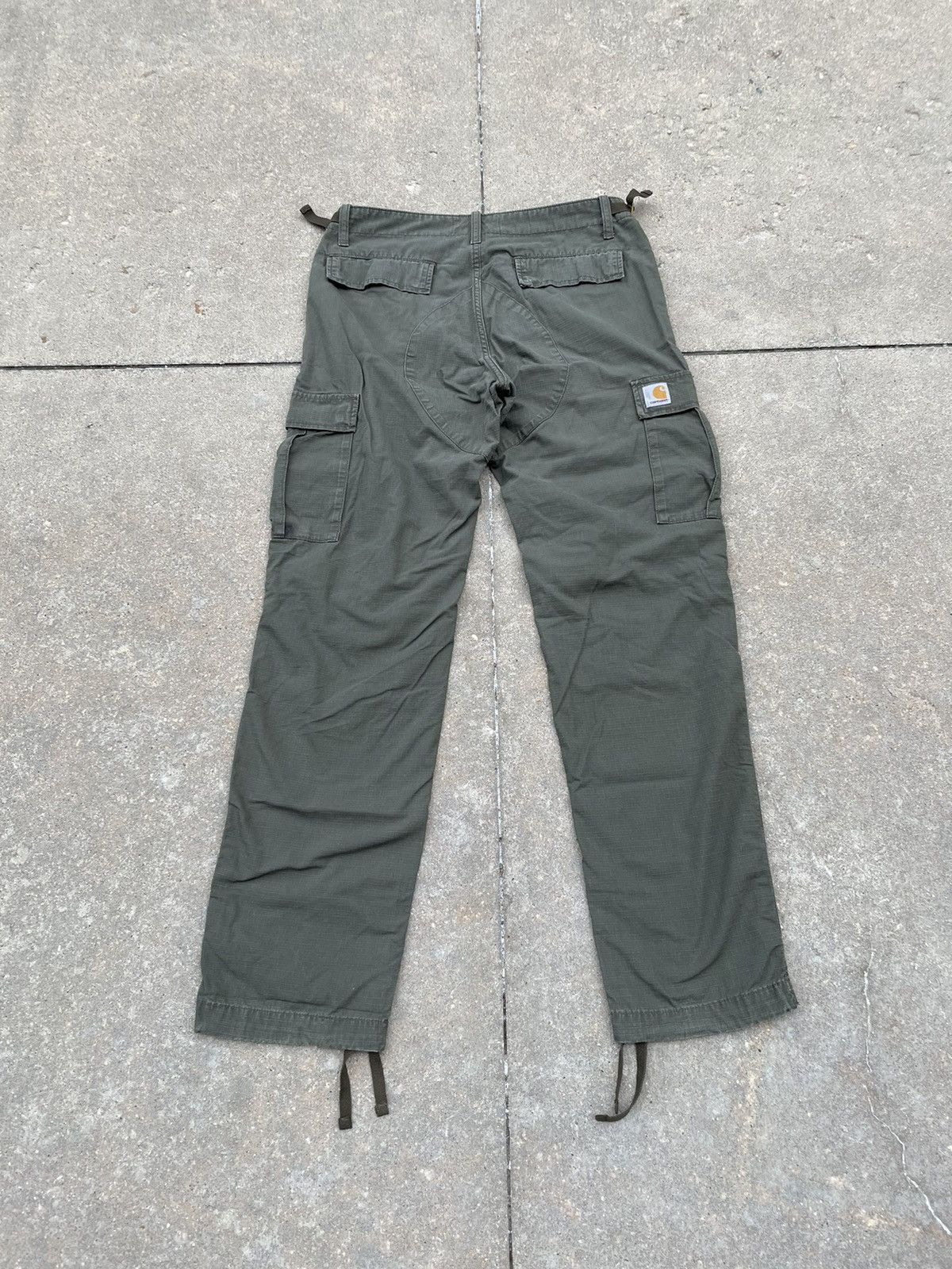 image of Carhartt Wip Army Green Aviation Pants Travis Style, Men's (Size 32)