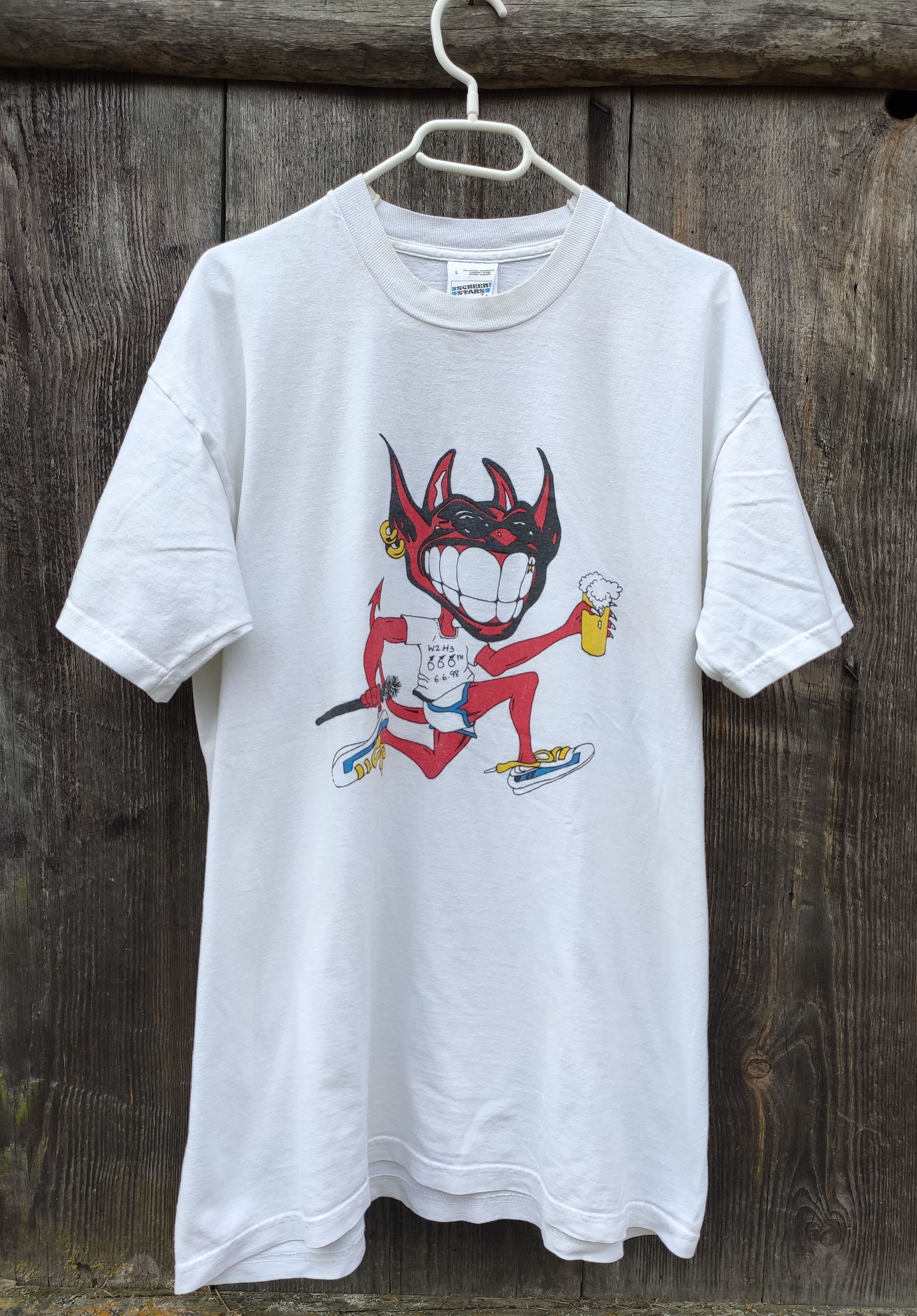 Vintage Vintage Devil Evil 90s tour 666 tee shirt Leevil streetwear ...