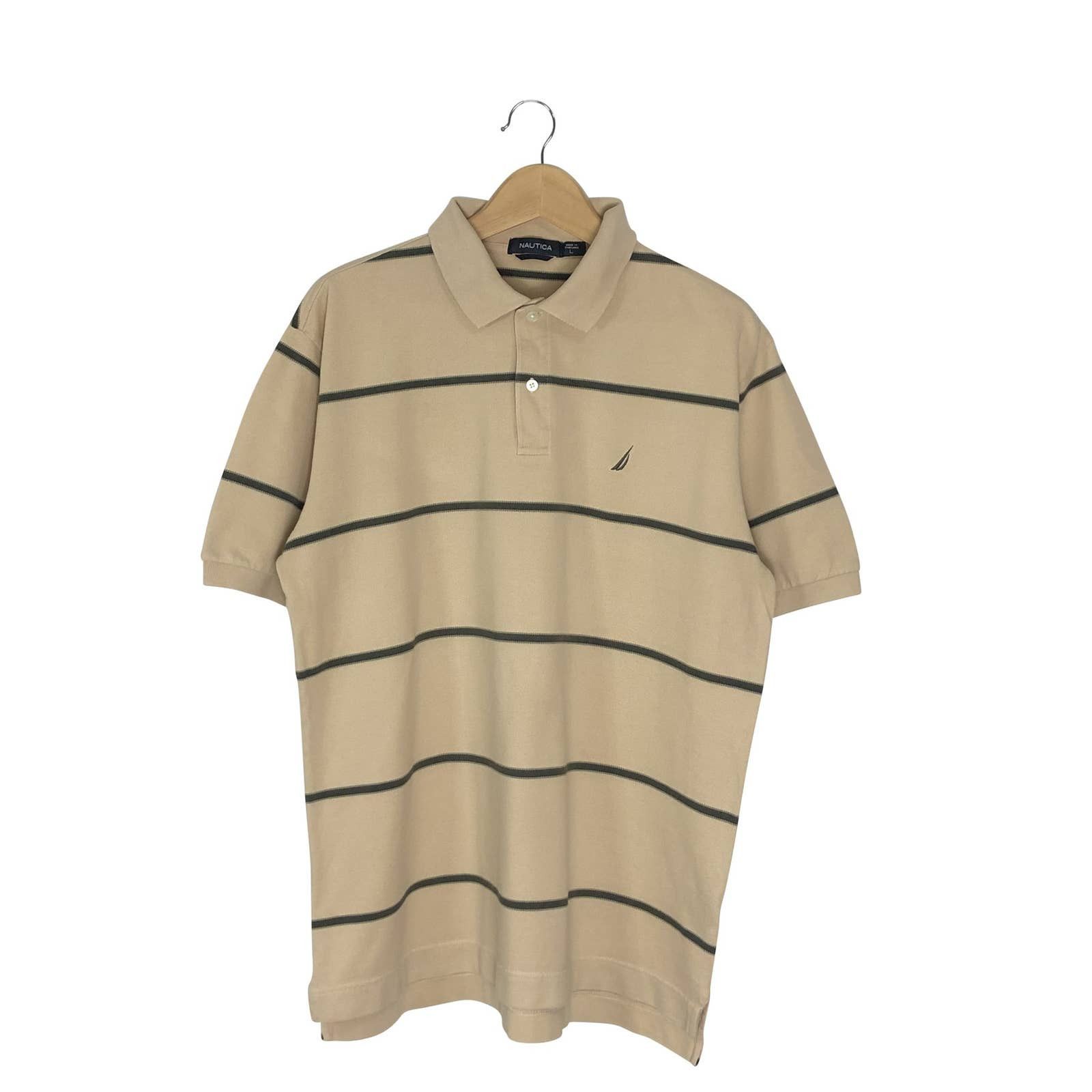 Nautica Nautica Striped Rugby Polo Shirt - Men's Large | Grailed