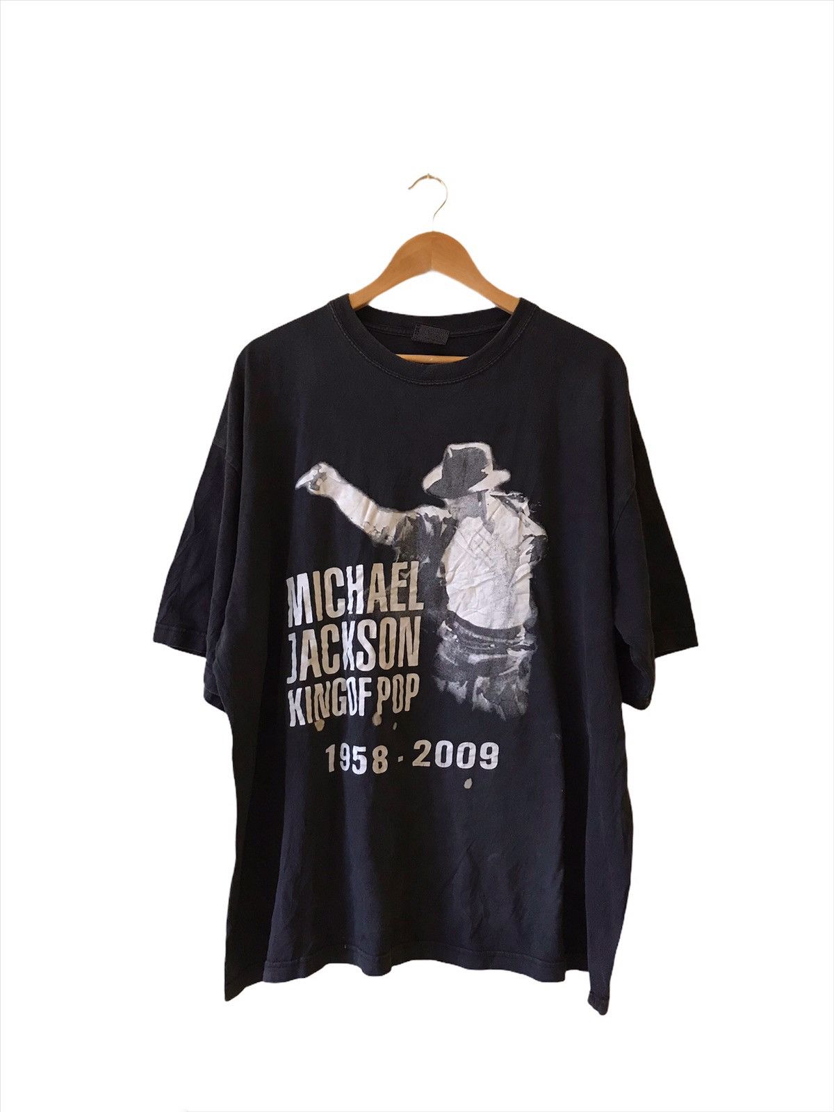 Shirts, Vintage Michael Jackson King Of Pop T Shirt Blacknwith Glitter