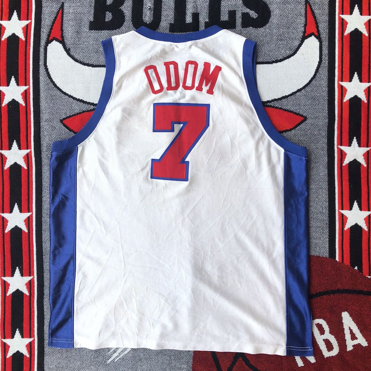 Champion Vintage LA Clippers Lamar Odom Authentic Champion Jersey Size US L / EU 52-54 / 3 - 2 Thumbnail