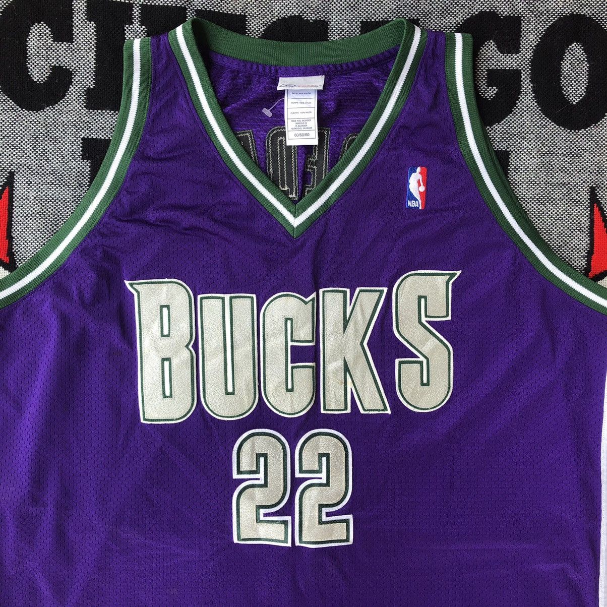 NBA Vintage Milwaukee Bucks Michael Redd Authentic Reebok Jersey Size US XXL / EU 58 / 5 - 3 Thumbnail