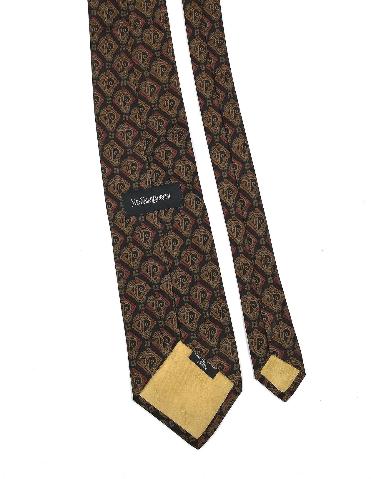 Yves Saint Laurent Yves Saint Laurent Paisley Design Mens Fashion Style Size ONE SIZE - 6 Thumbnail