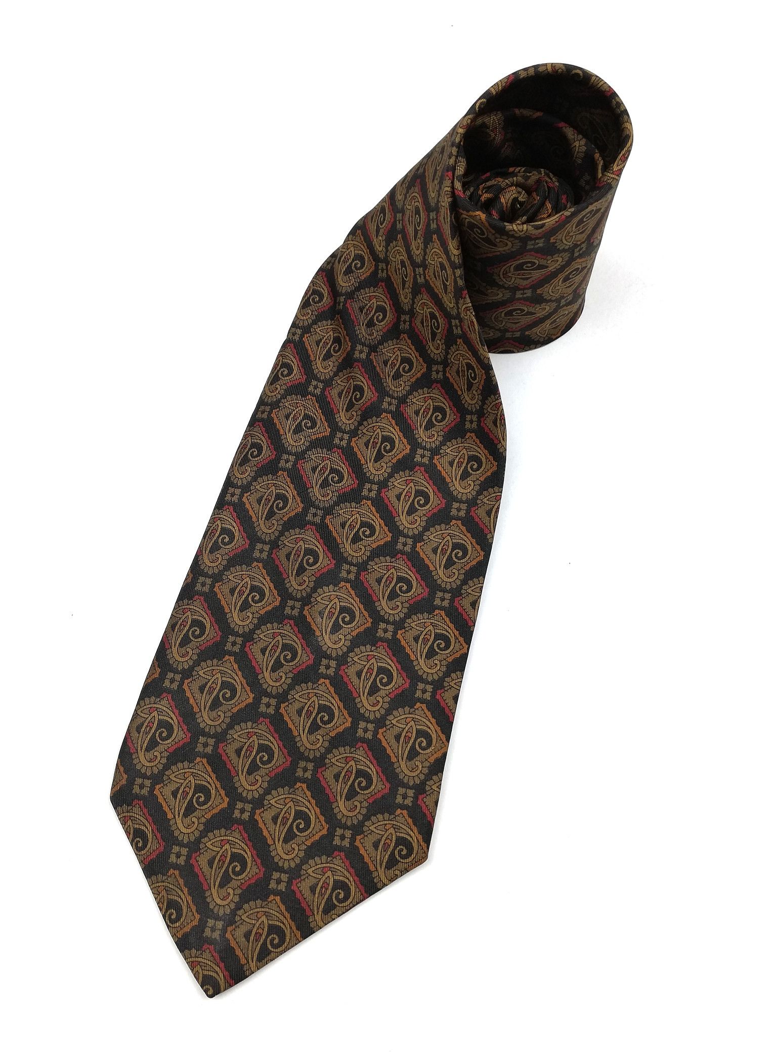 Yves Saint Laurent Yves Saint Laurent Paisley Design Mens Fashion Style Size ONE SIZE - 2 Thumbnail