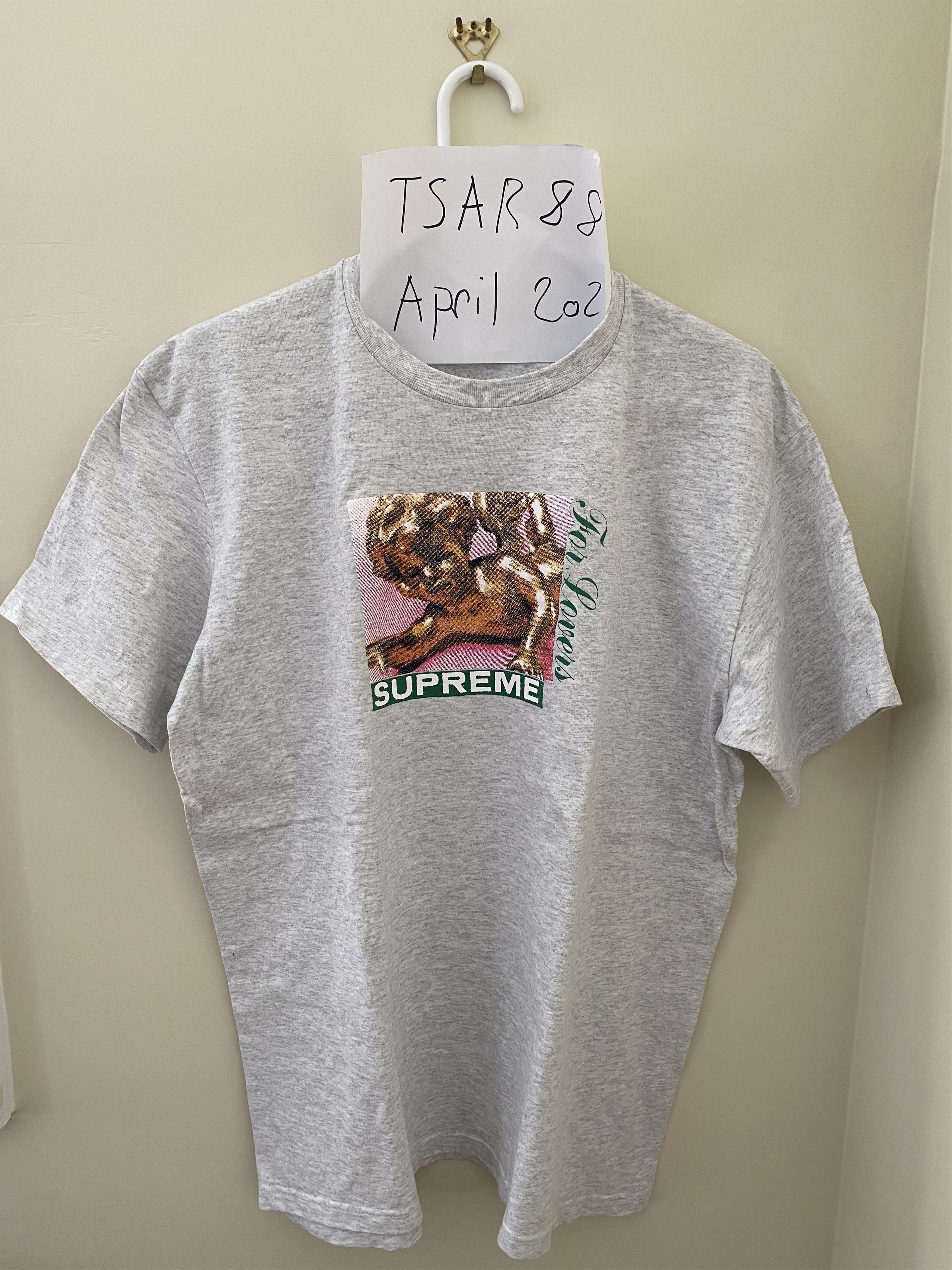 image of Supreme Angels Tee in Ash Heather, Men's (Size Medium)