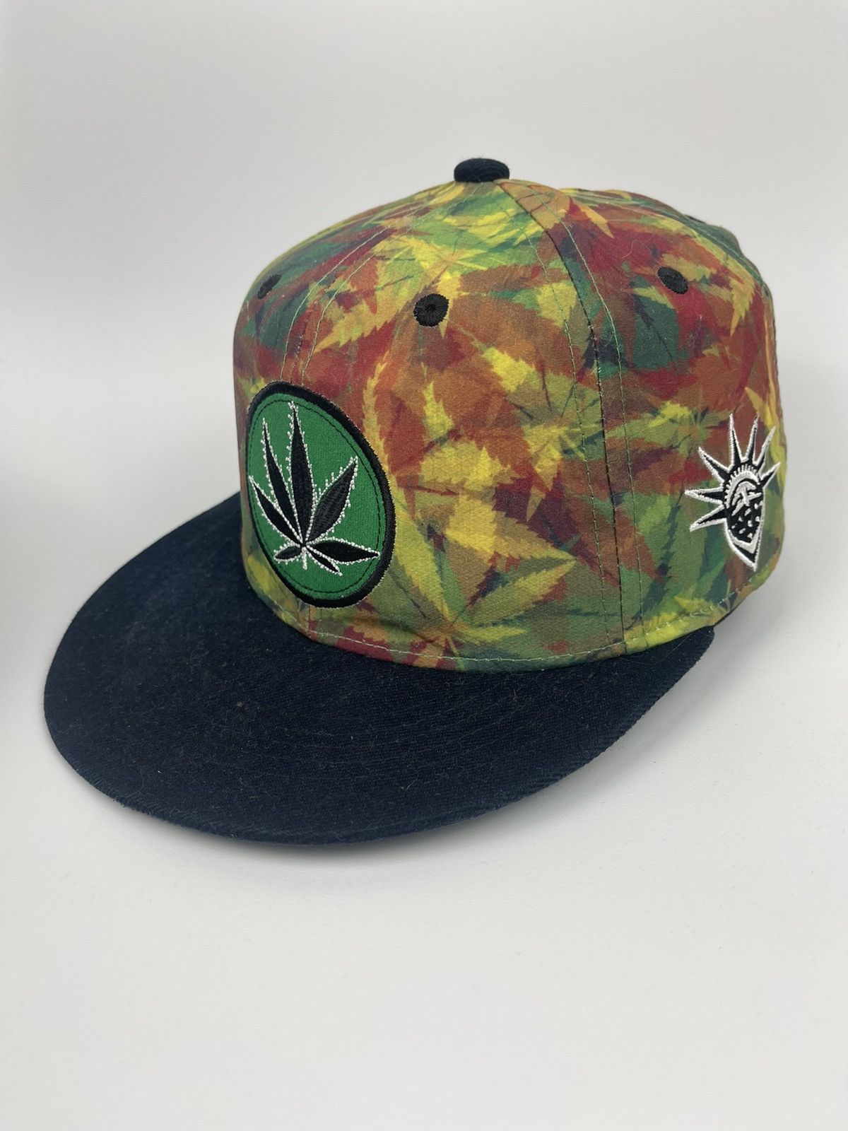 If Six Was Nine marijuana weed leaf repeat ganja rasta snapback hat Size ONE SIZE - 3 Thumbnail