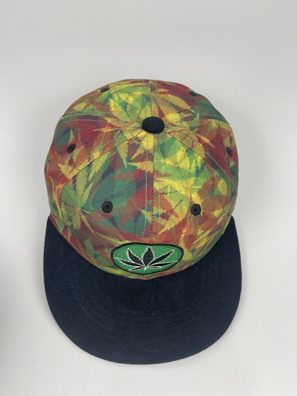 If Six Was Nine marijuana weed leaf repeat ganja rasta snapback hat Size ONE SIZE - 8 Thumbnail
