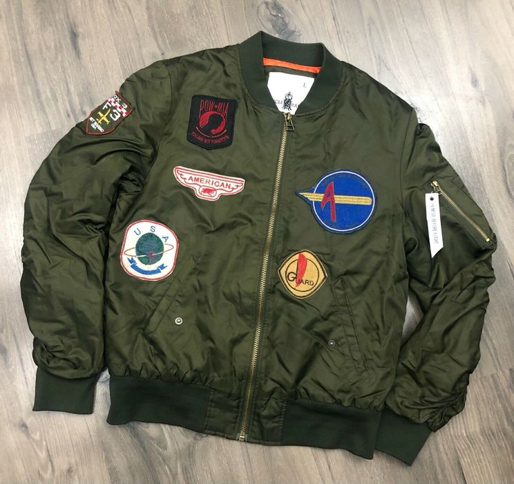 Other Flight Jacket with Military Style Patches POW USA | Grailed