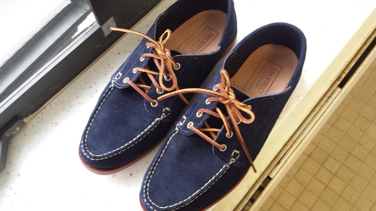 Oak Street Bootmakers Navy Suede Trail Oxford Size US 13 / EU 46 - 3 Preview