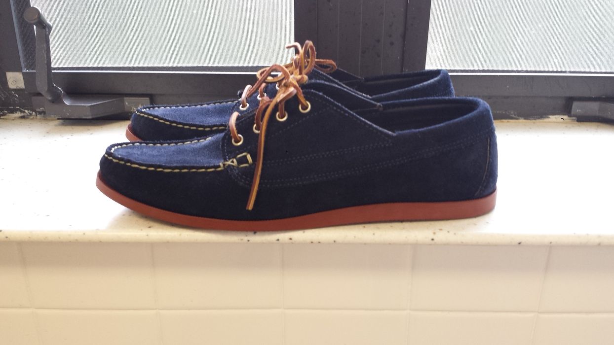Oak Street Bootmakers Navy Suede Trail Oxford Size US 13 / EU 46 - 1 Preview