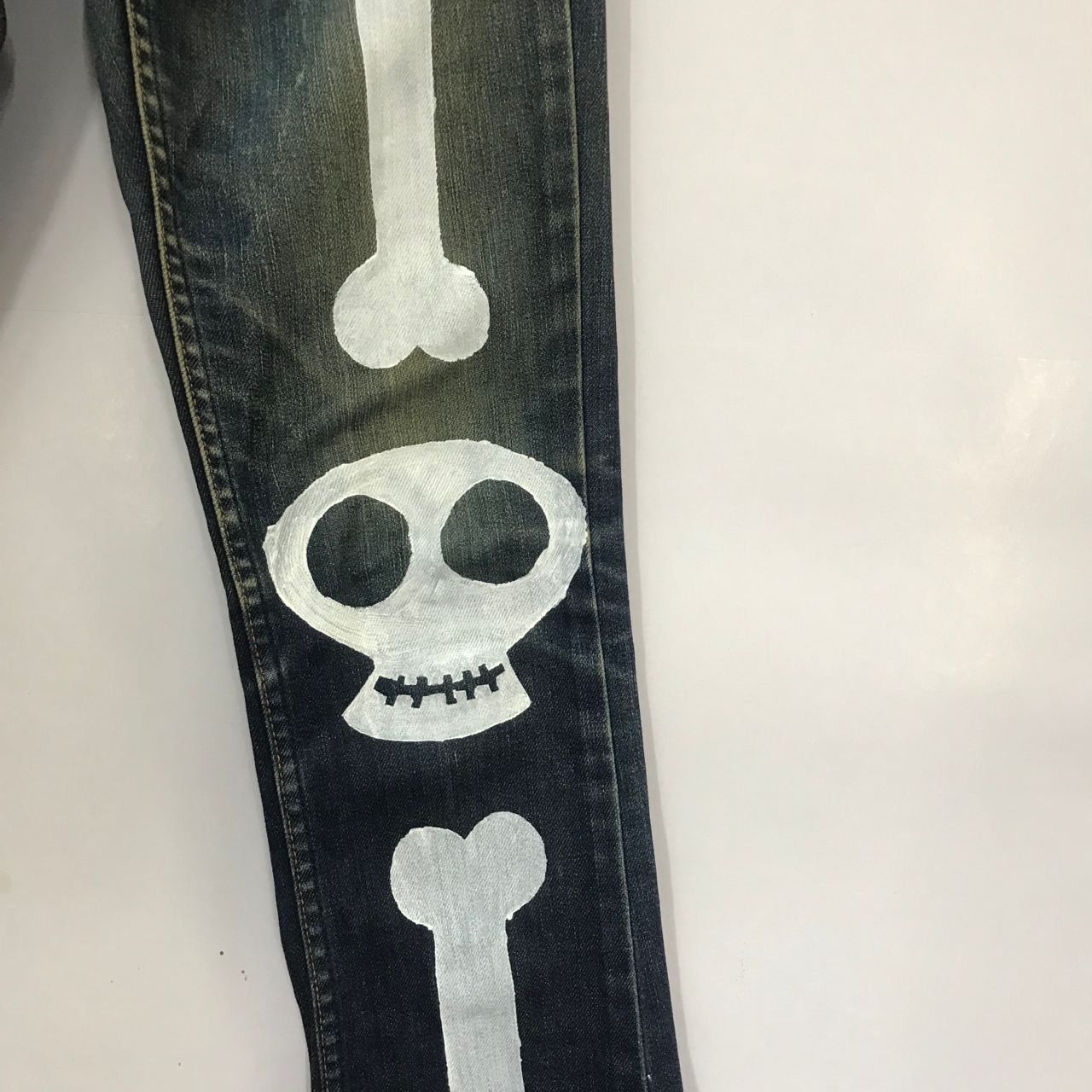 Hysteric Glamour 🔥 Vintage Hysteric Glamour Skeleton Art Bootcut Denim Size US 29 - 3 Thumbnail