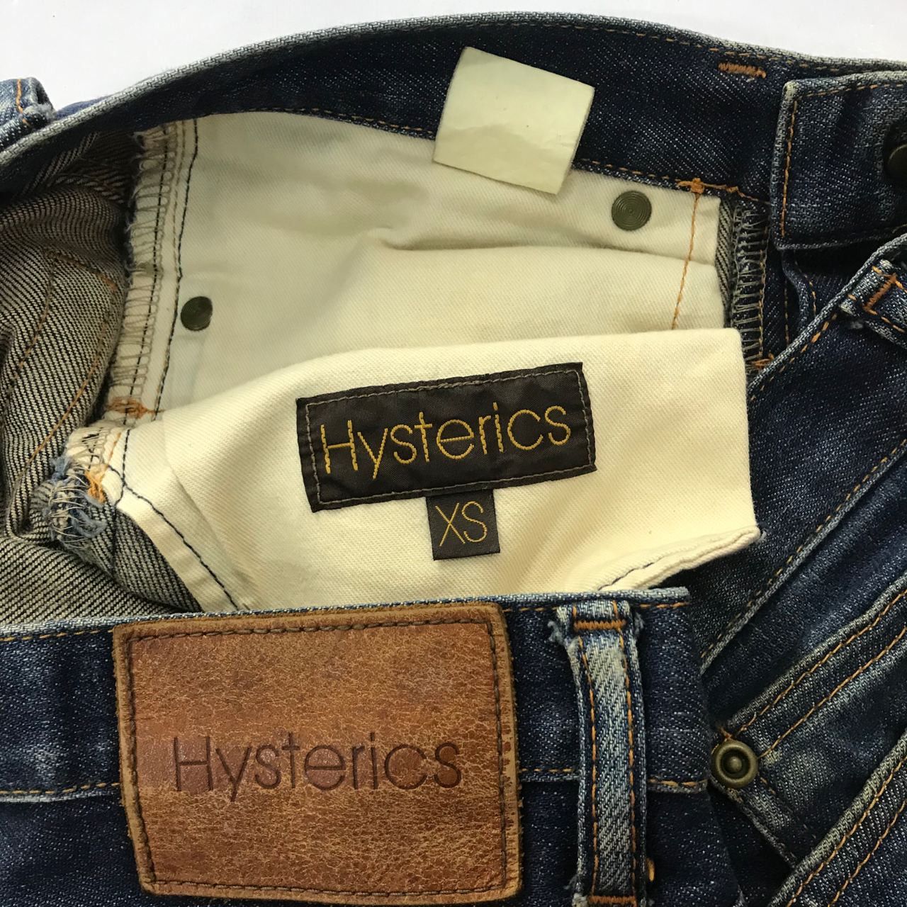 Hysteric Glamour 🔥 Vintage Hysteric Glamour Skeleton Art Bootcut Denim Size US 29 - 14 Thumbnail